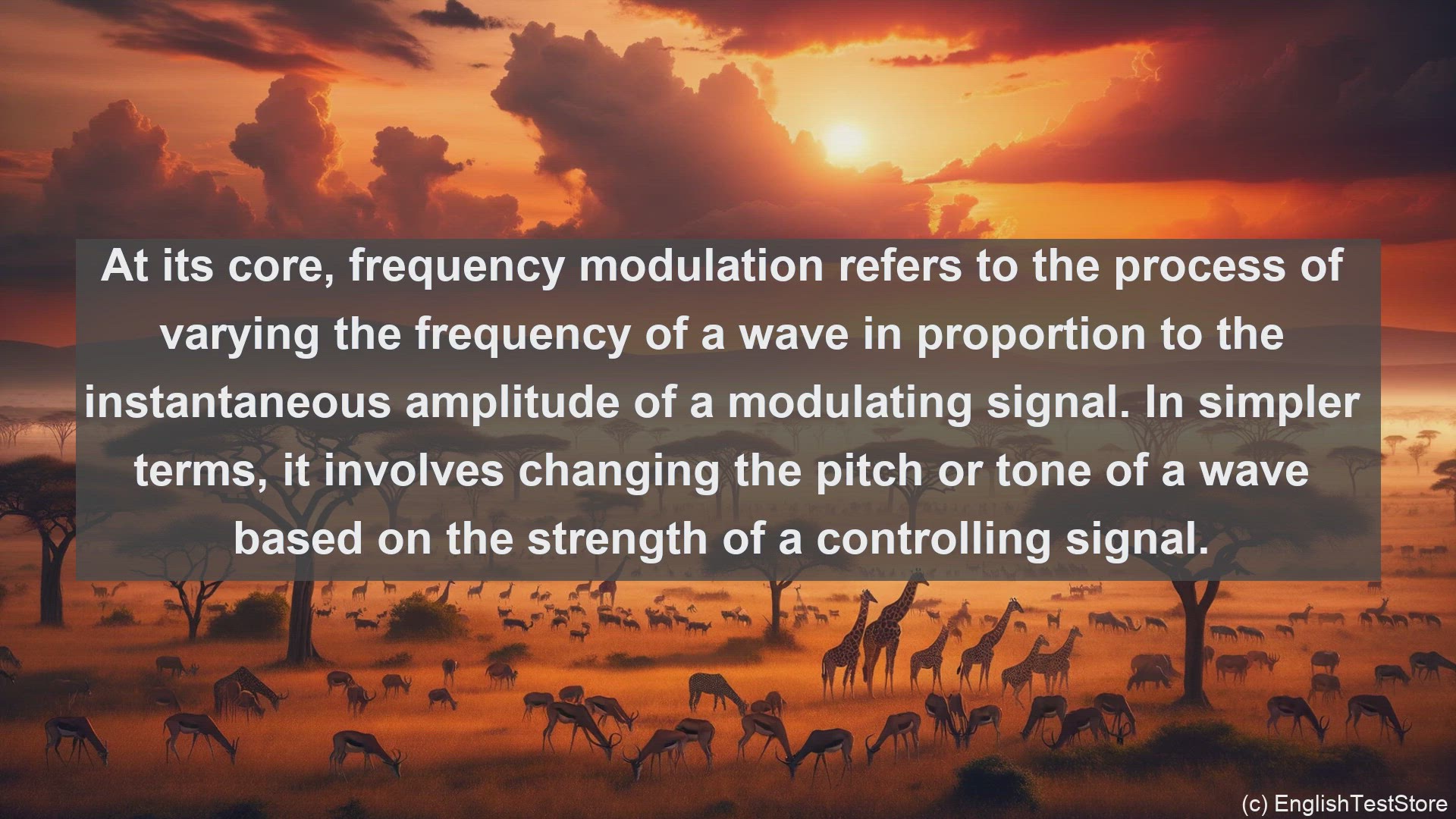 'Video thumbnail for Frequency modulation in science  definition and examples'