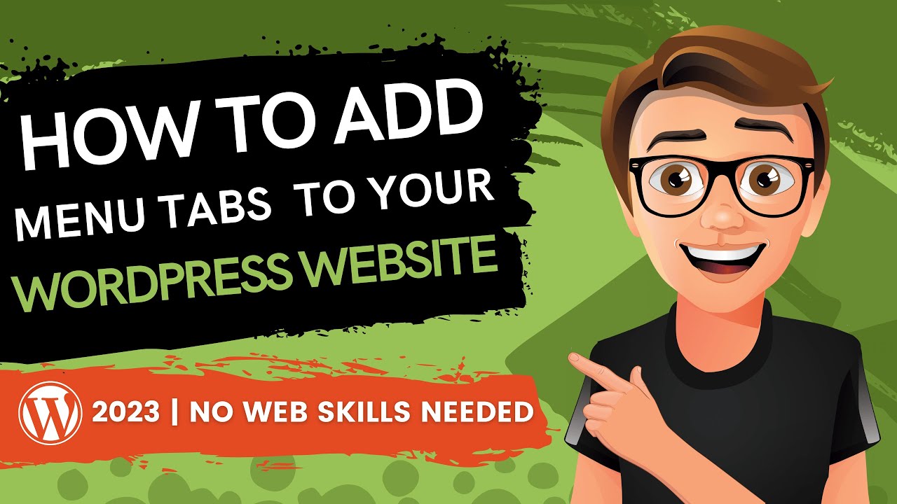 'Video thumbnail for How To Add Menu Tabs To Your WordPress Website'