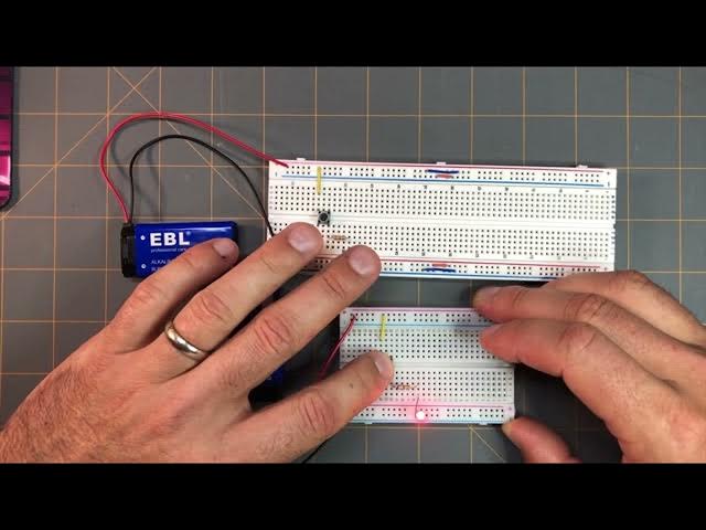 'Video thumbnail for Turning on the LED - Step 8: A Simple Switch Circuit'