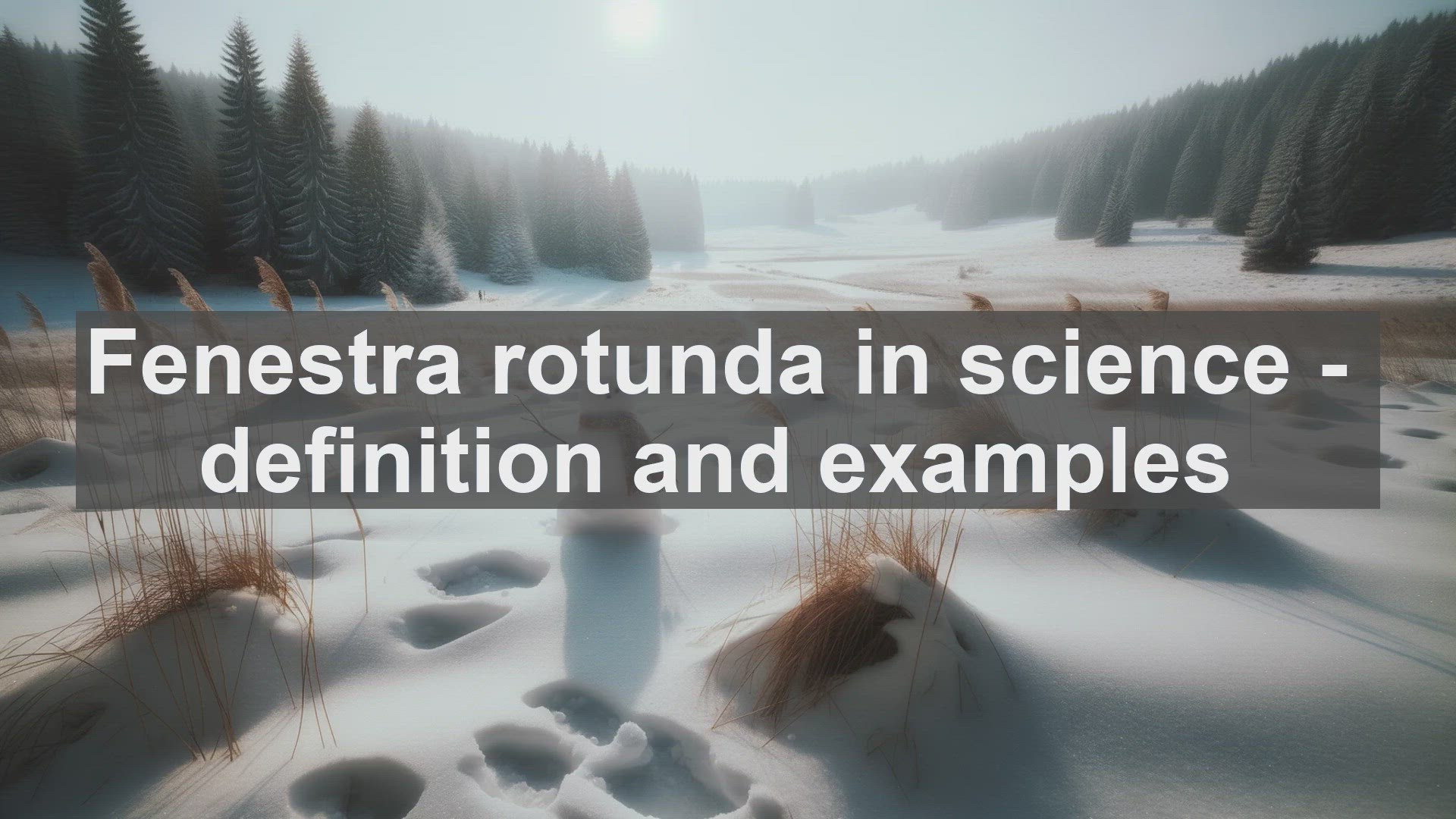 'Video thumbnail for Fenestra rotunda in science  definition and examples'