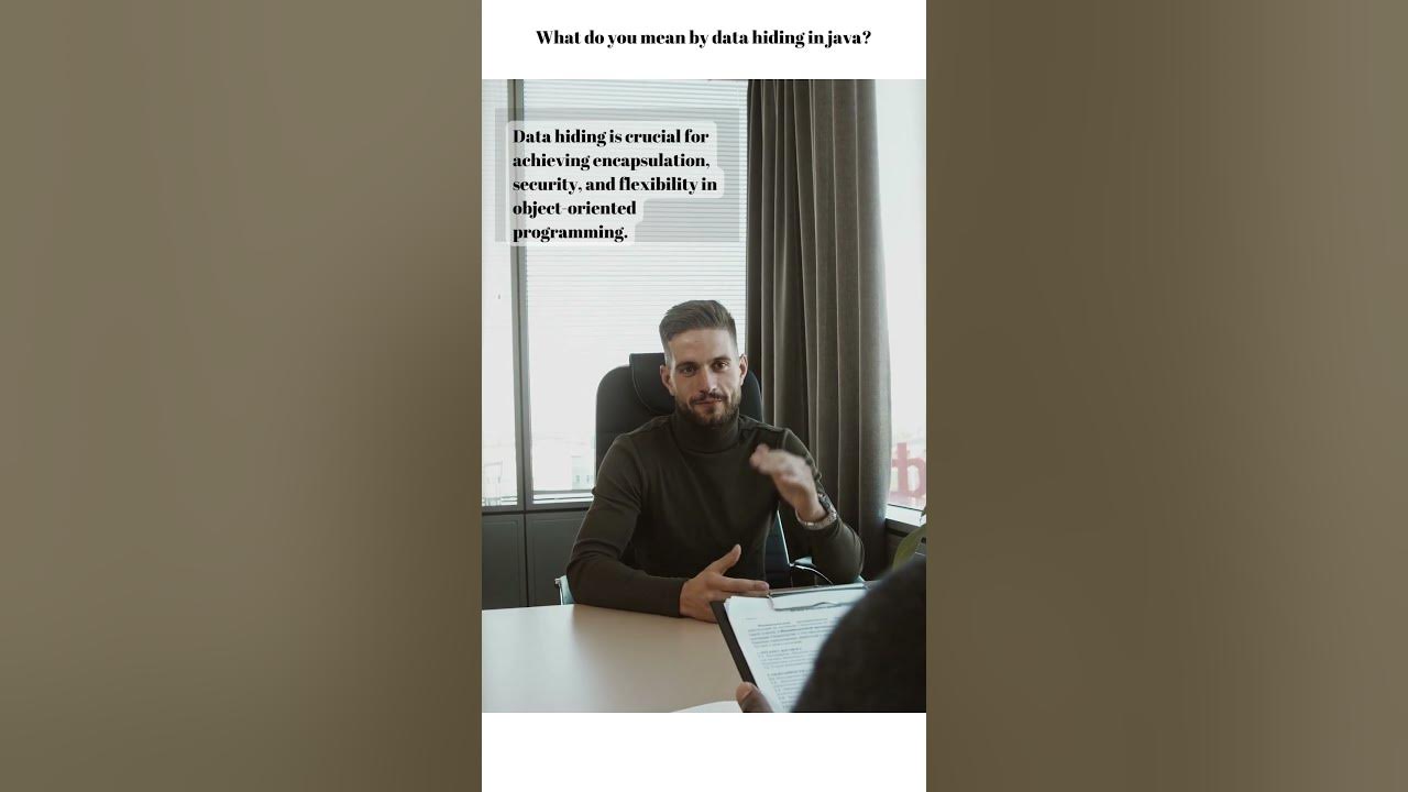 Video thumbnail for Data Hiding in Java Simplified Explanation for Interviews