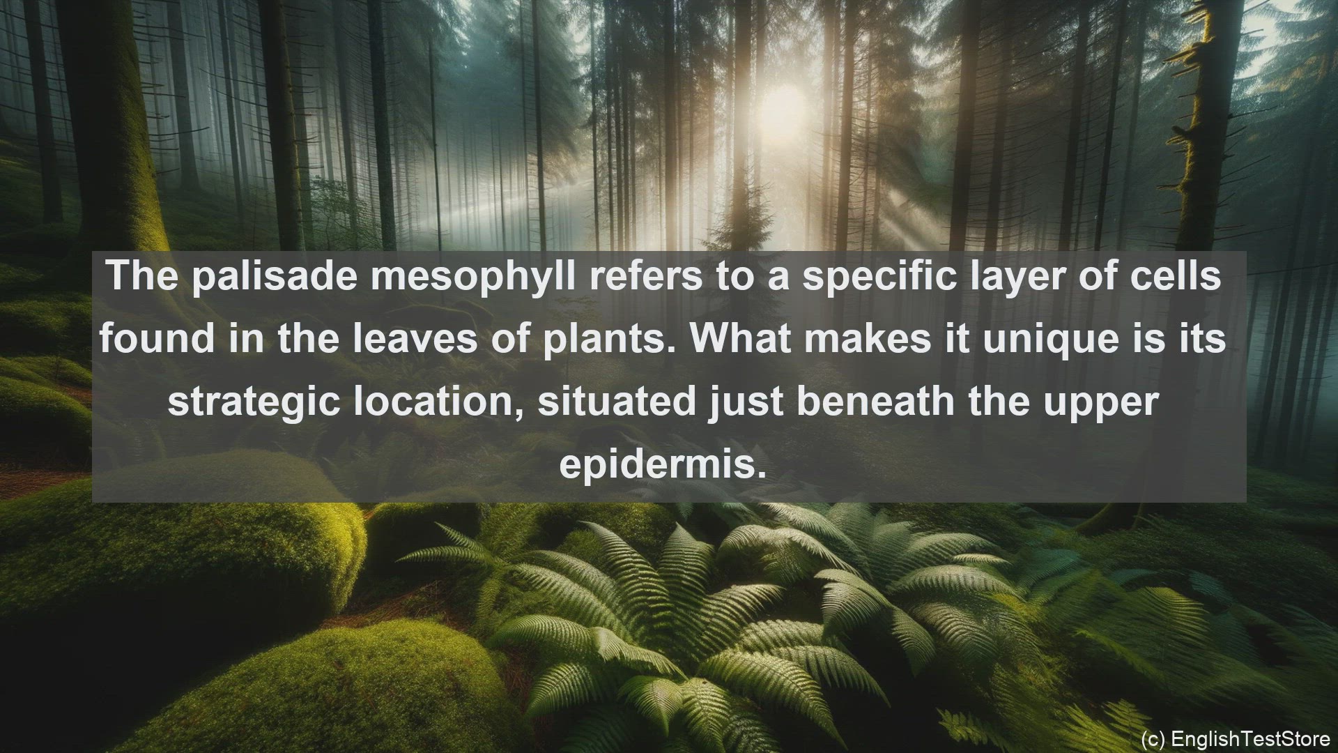 'Video thumbnail for Palisade mesophyll in science  definition and examples'