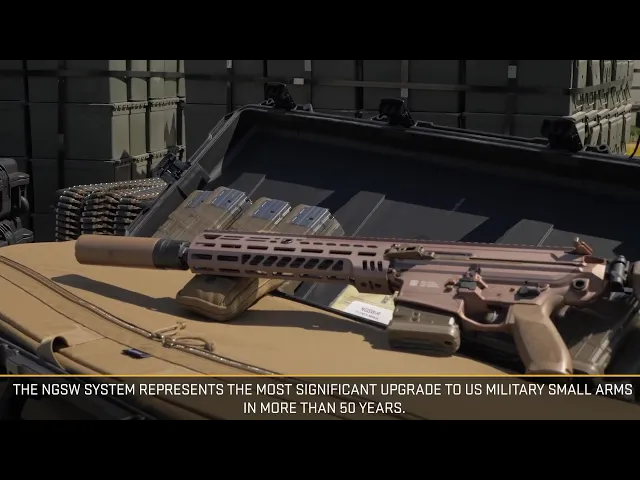 'Video thumbnail for Technical Review of New XM7 NGSW-R 6.8 mm caliber US  Army Next Gen Assault Rifle'