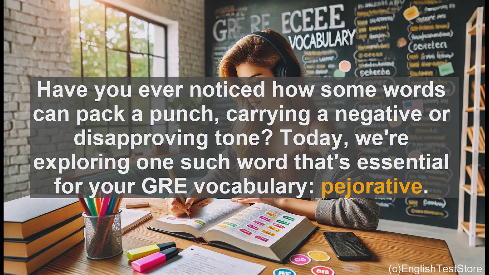 'Video thumbnail for GRE Vocabulary Lesson: Exploring the Power of Pejorative Language'