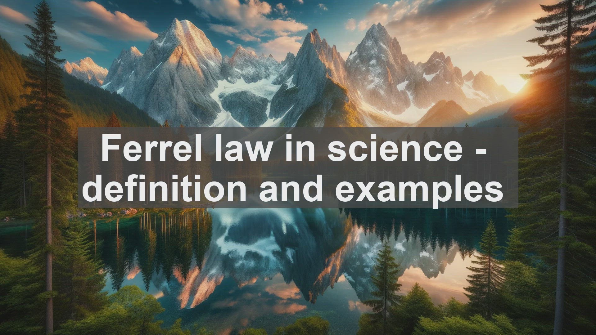 'Video thumbnail for Ferrel law in science  definition and examples'