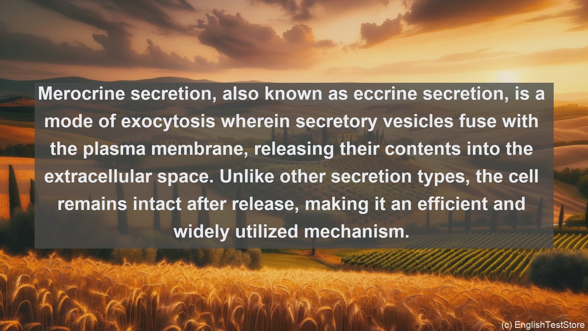 'Video thumbnail for Merocrine secretion in science  definition and examples'