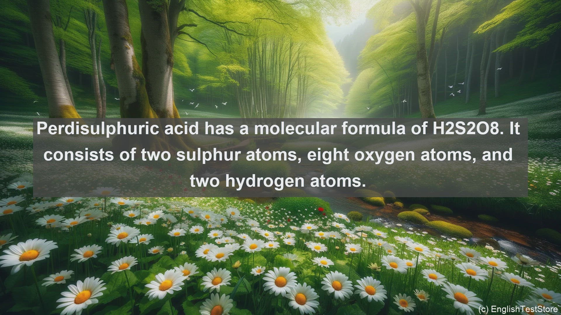 'Video thumbnail for Perdisulphuric acid in science  definition and examples'