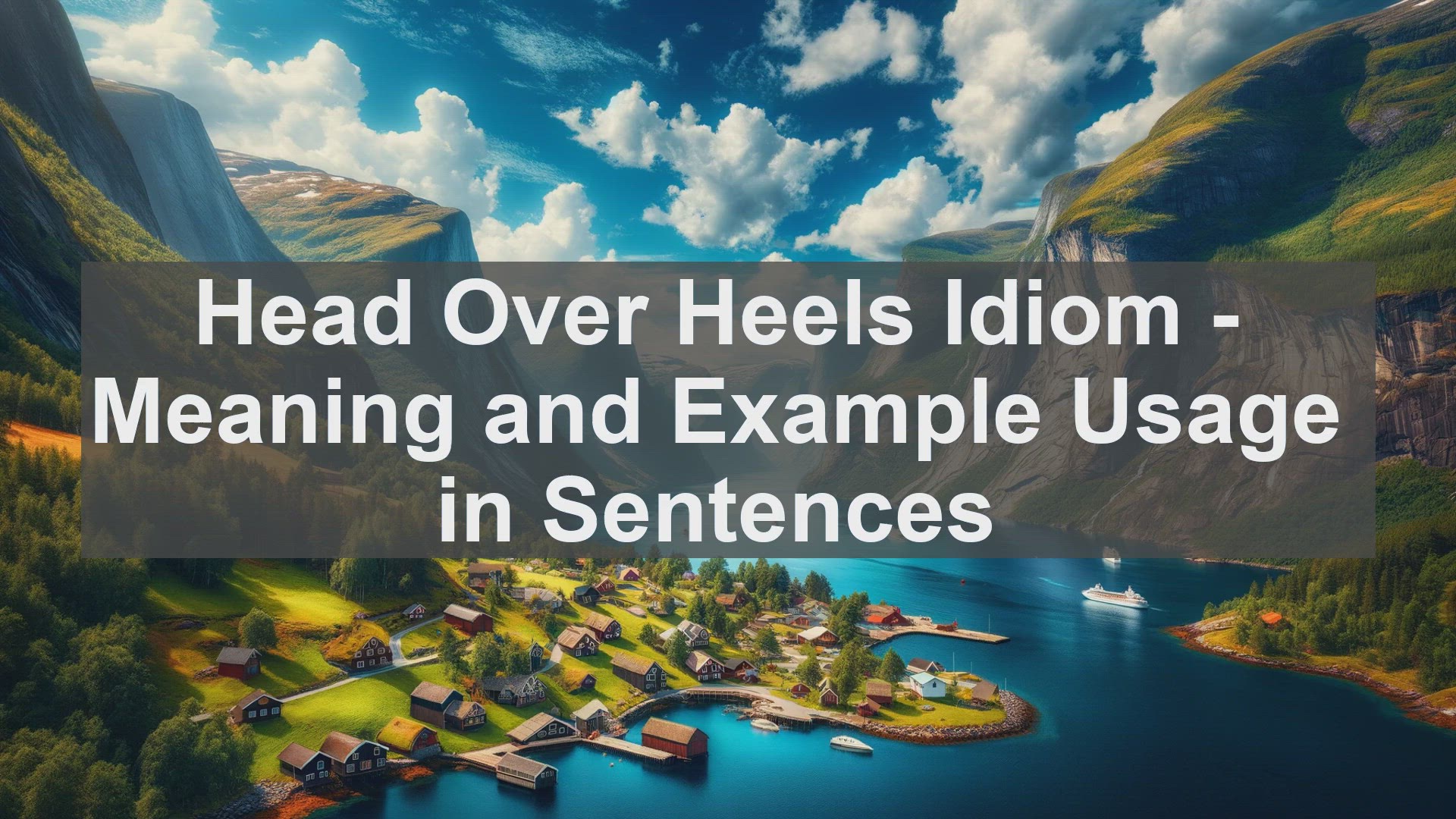 Fall head over heels synonyms that belongs to phrasal verbs
