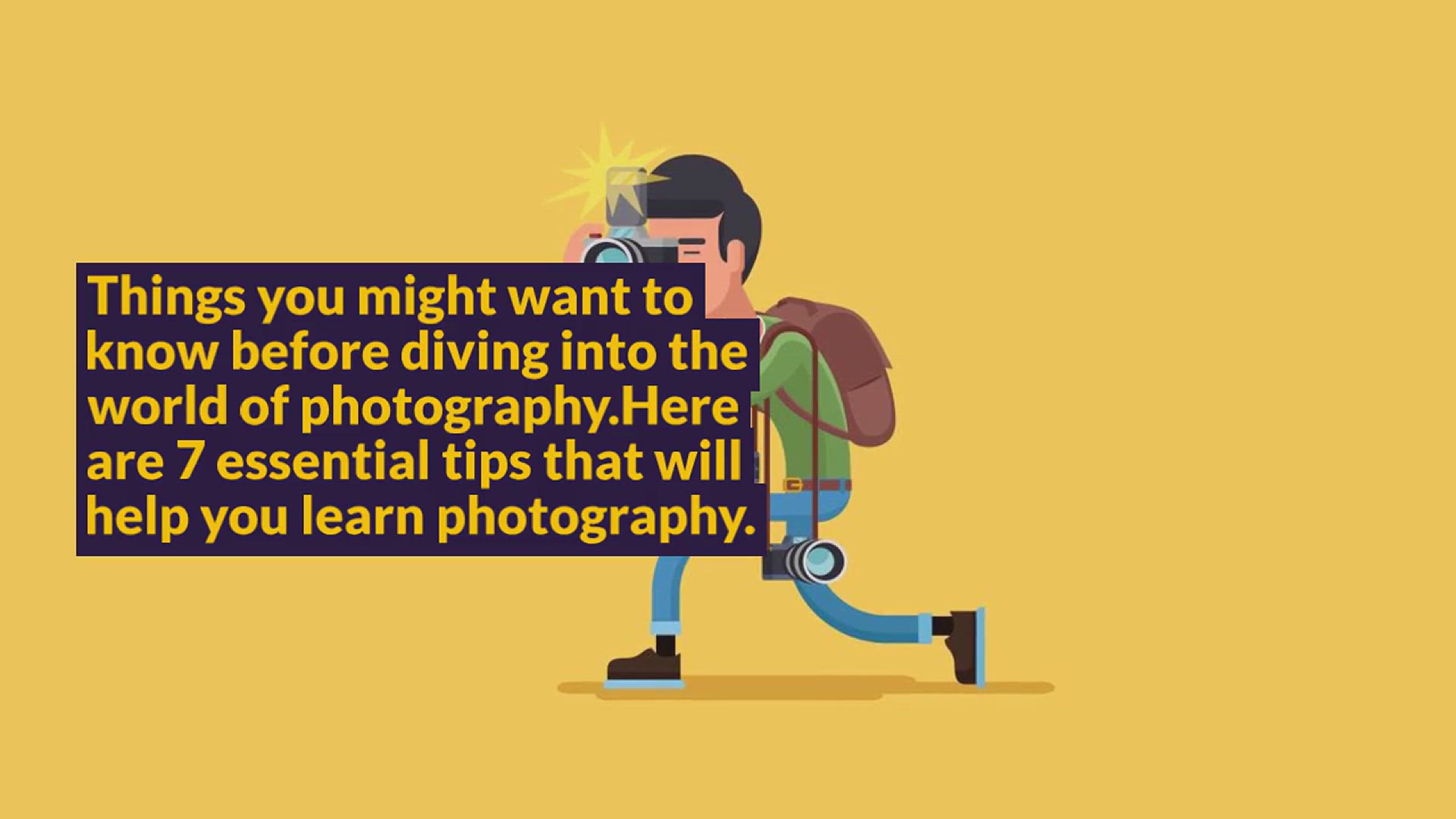 'Video thumbnail for 7 Essential Tips That Will Help You Learn Photography'