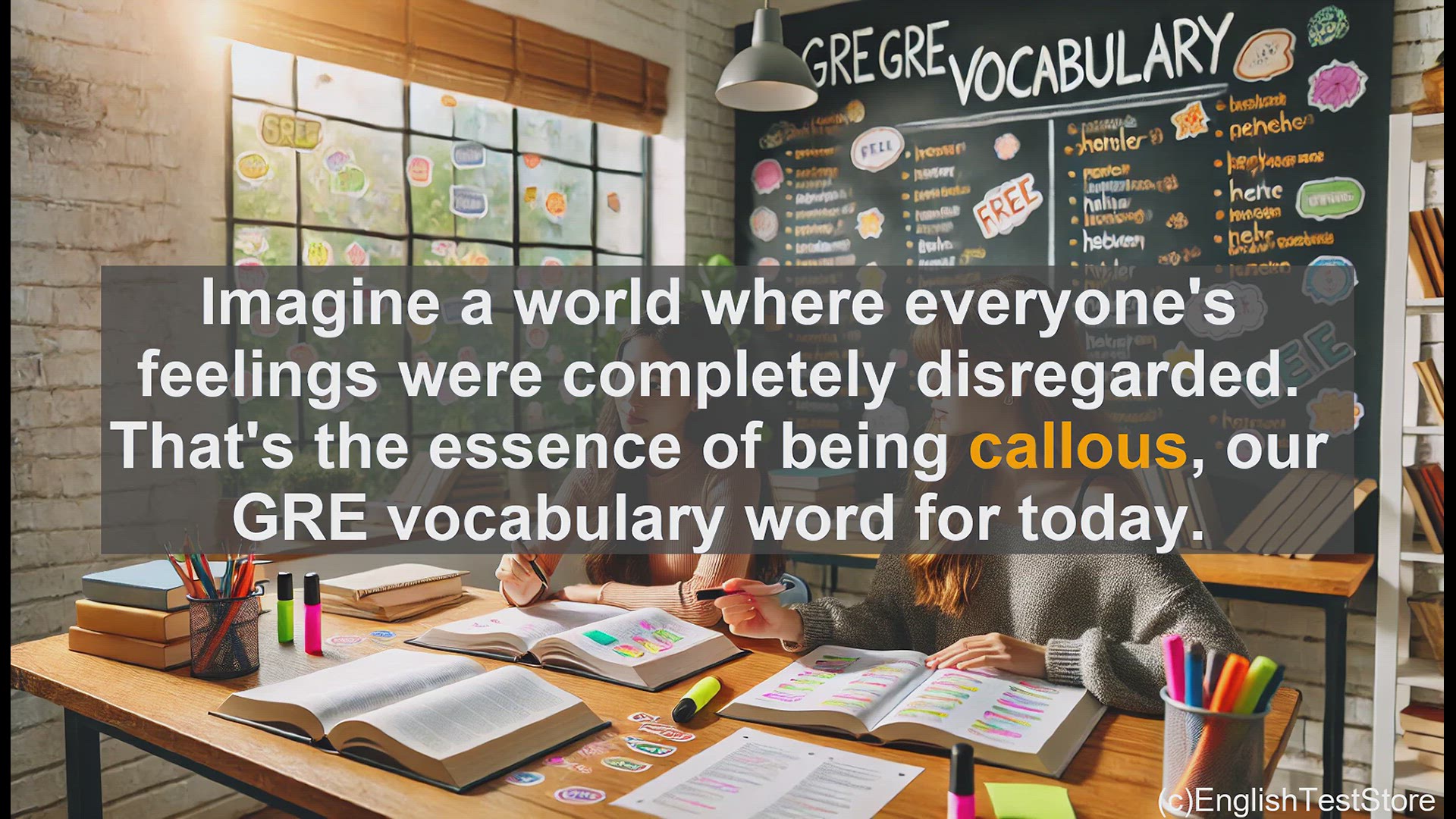 'Video thumbnail for GRE Vocabulary Lesson: Callous - Mastering Emotional Detachment for the GRE'