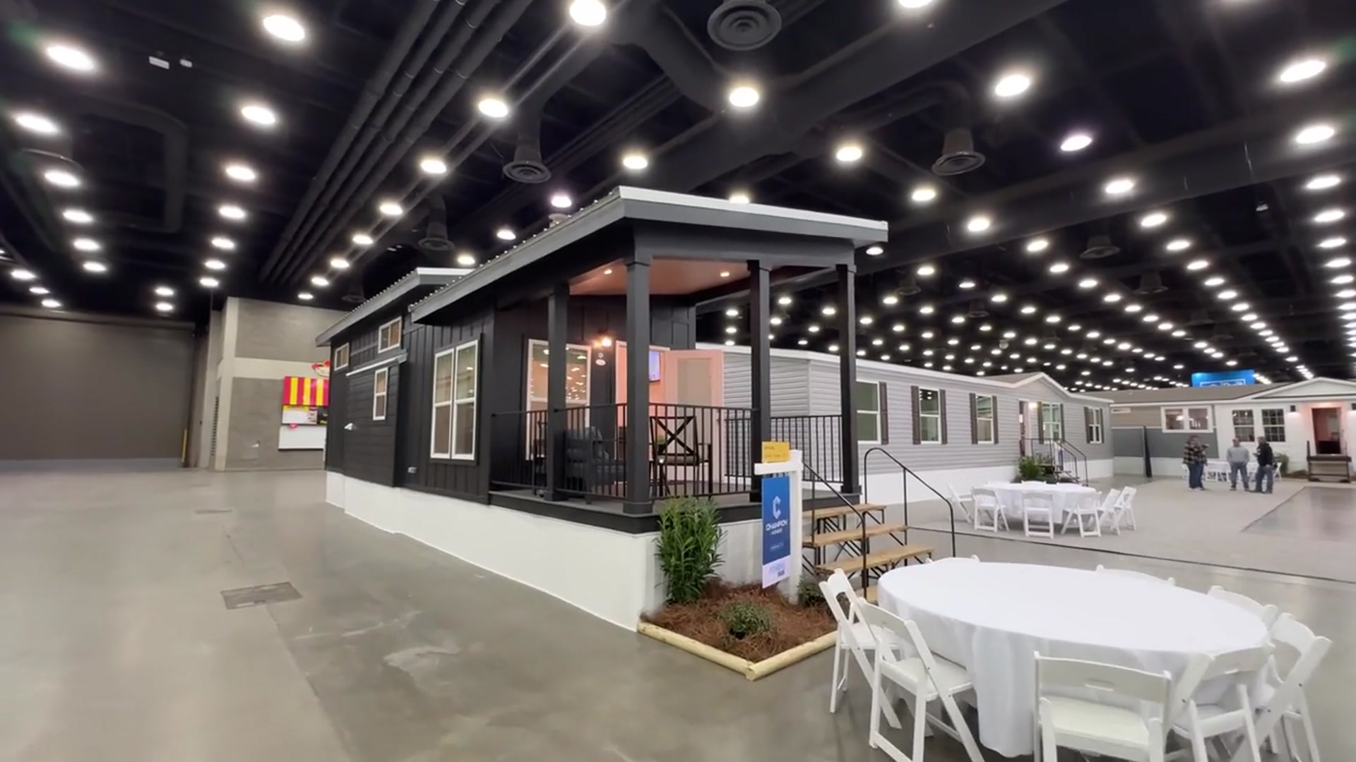 'Video thumbnail for kerry tarnow: cottage prefab home tour! champion homes park model, loft & more'
