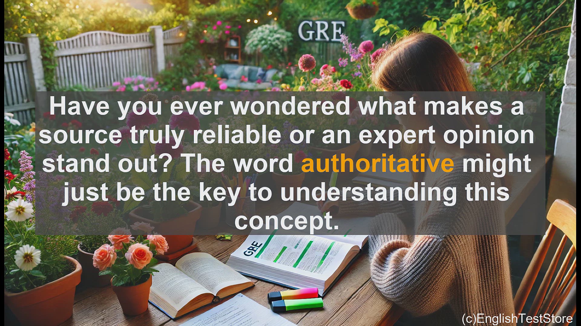 'Video thumbnail for GRE Vocabulary Lesson: Exploring the Meaning and Usage of 'Authoritative''