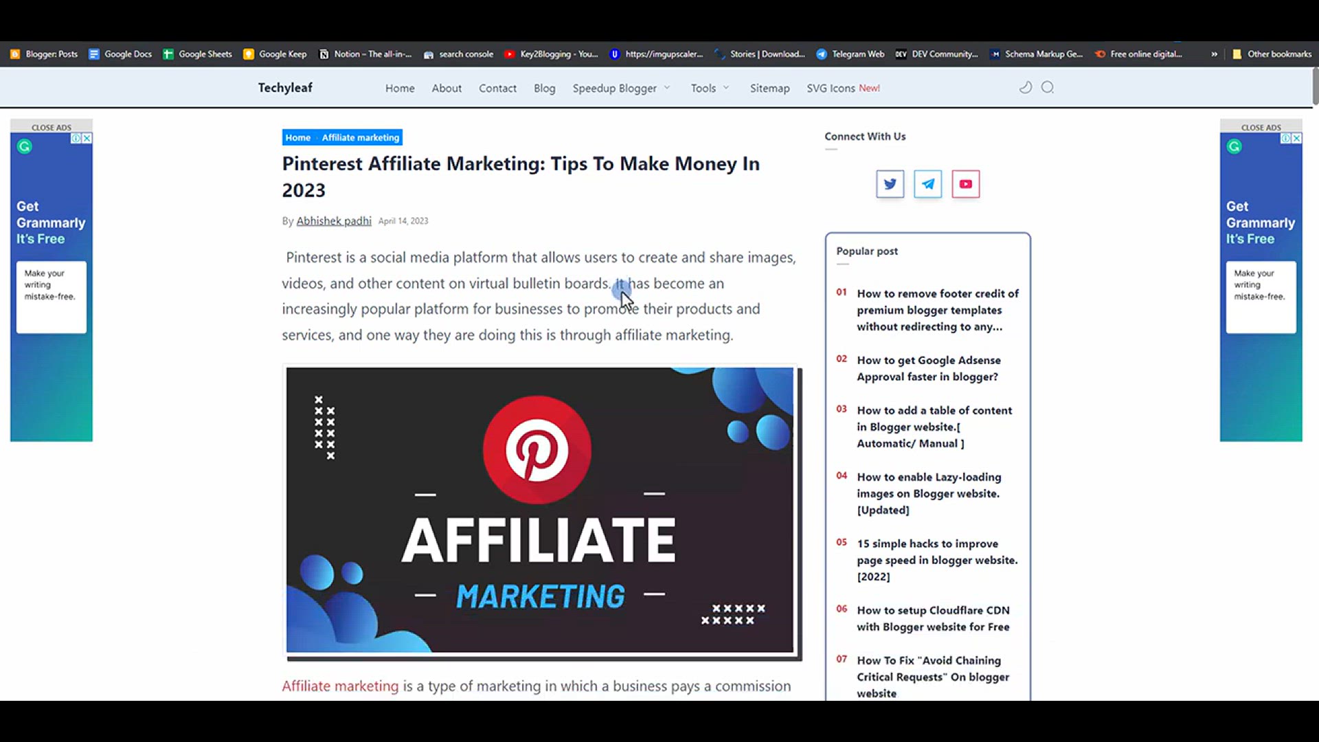 'Video thumbnail for How to Add Middle Article Ad in Blogger _ Google Adsense'