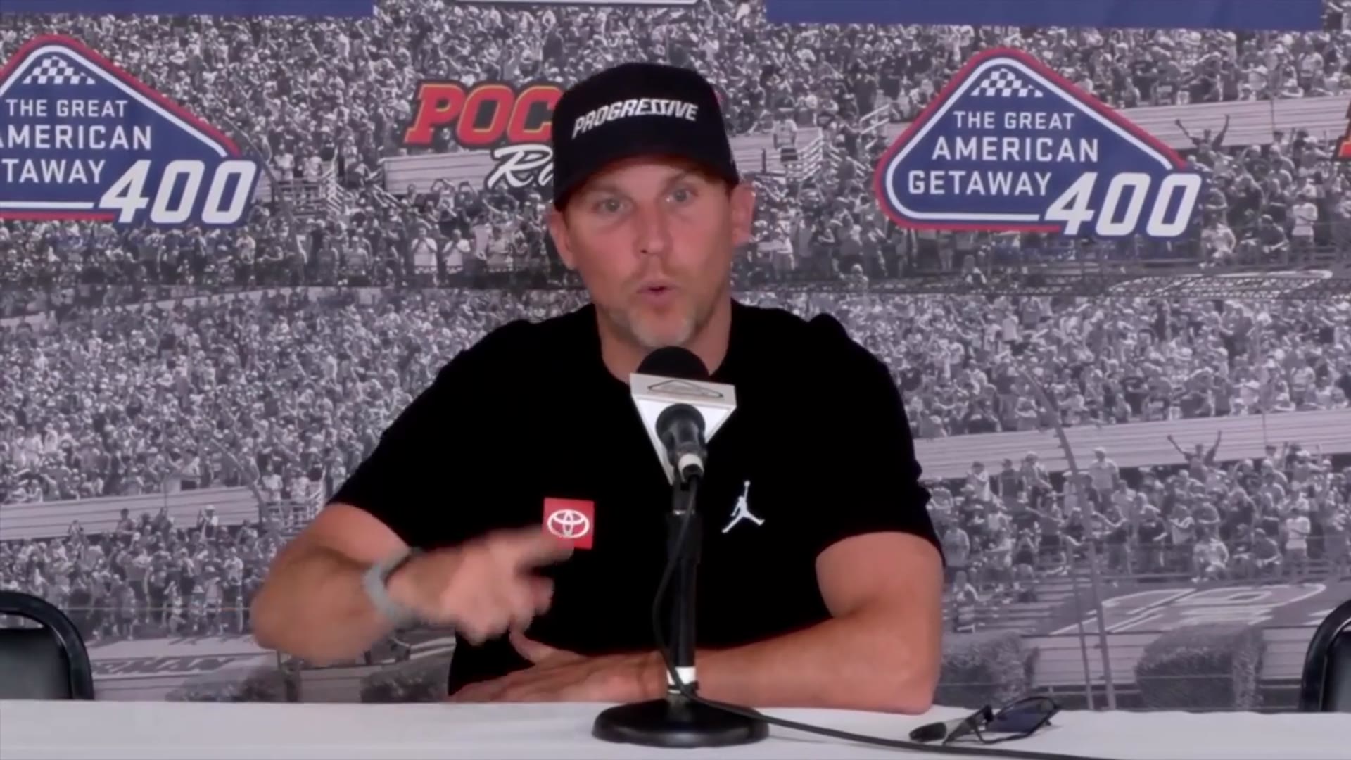'Video thumbnail for Denny Hamlin Discusses Return After Missing Mexico City Race For Birth of Son'
