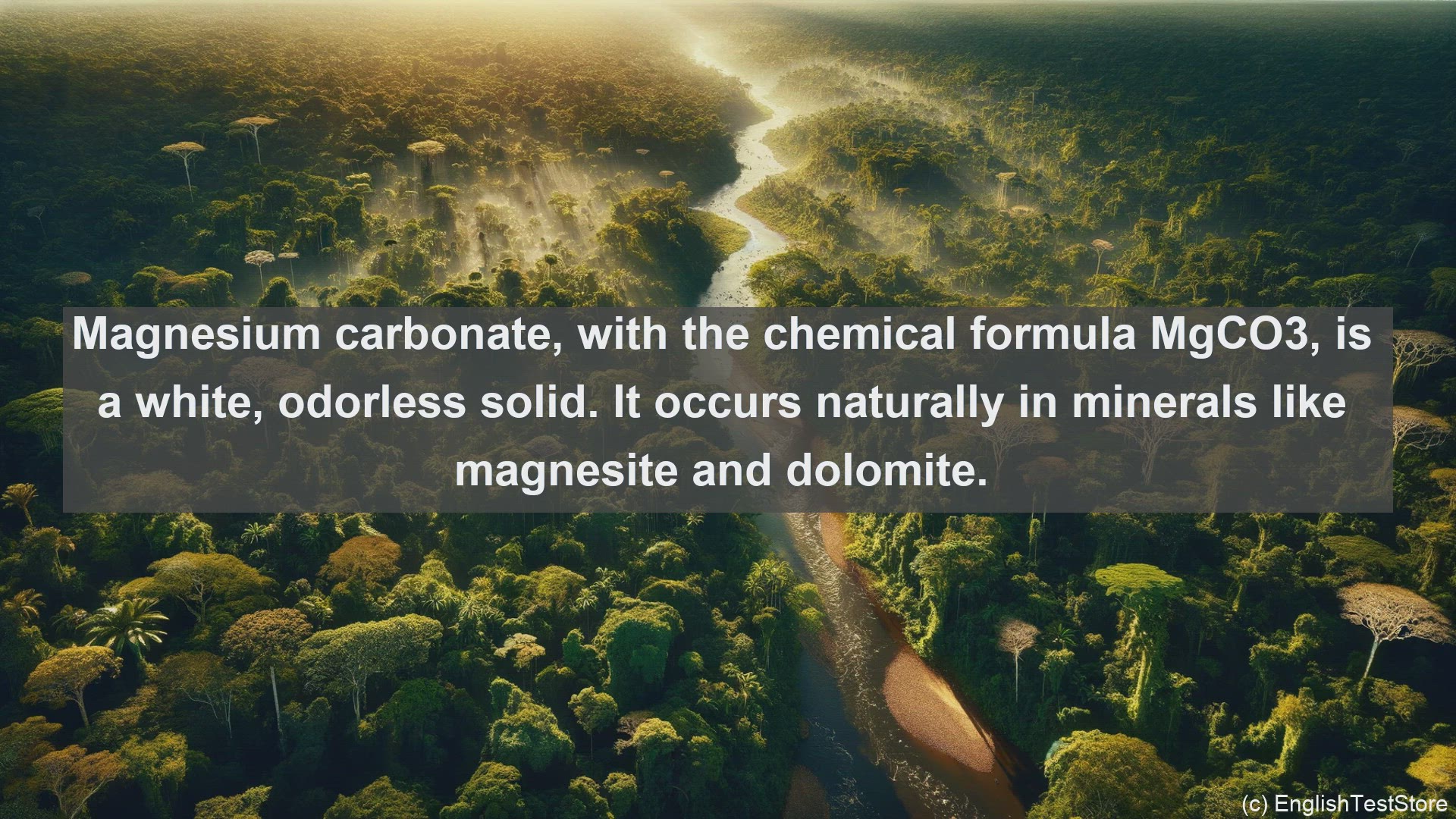 'Video thumbnail for Magnesium carbonate in science  definition and examples'