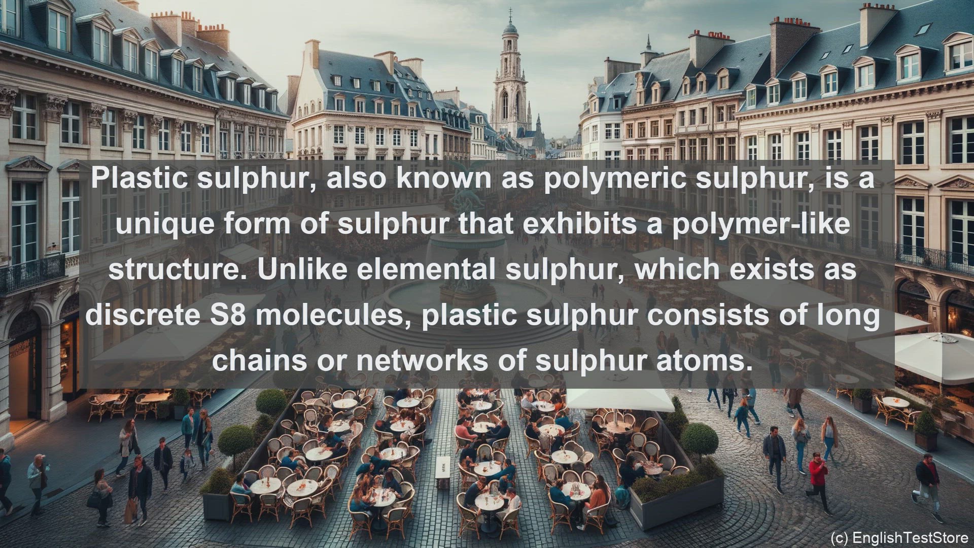 'Video thumbnail for Plastic sulphur in science  definition and examples'