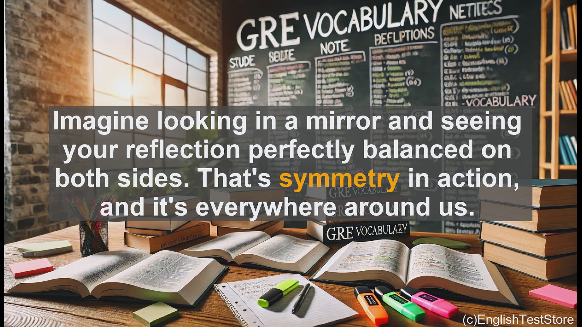 'Video thumbnail for GRE Vocabulary Lesson: Exploring the Concept of Symmetry'