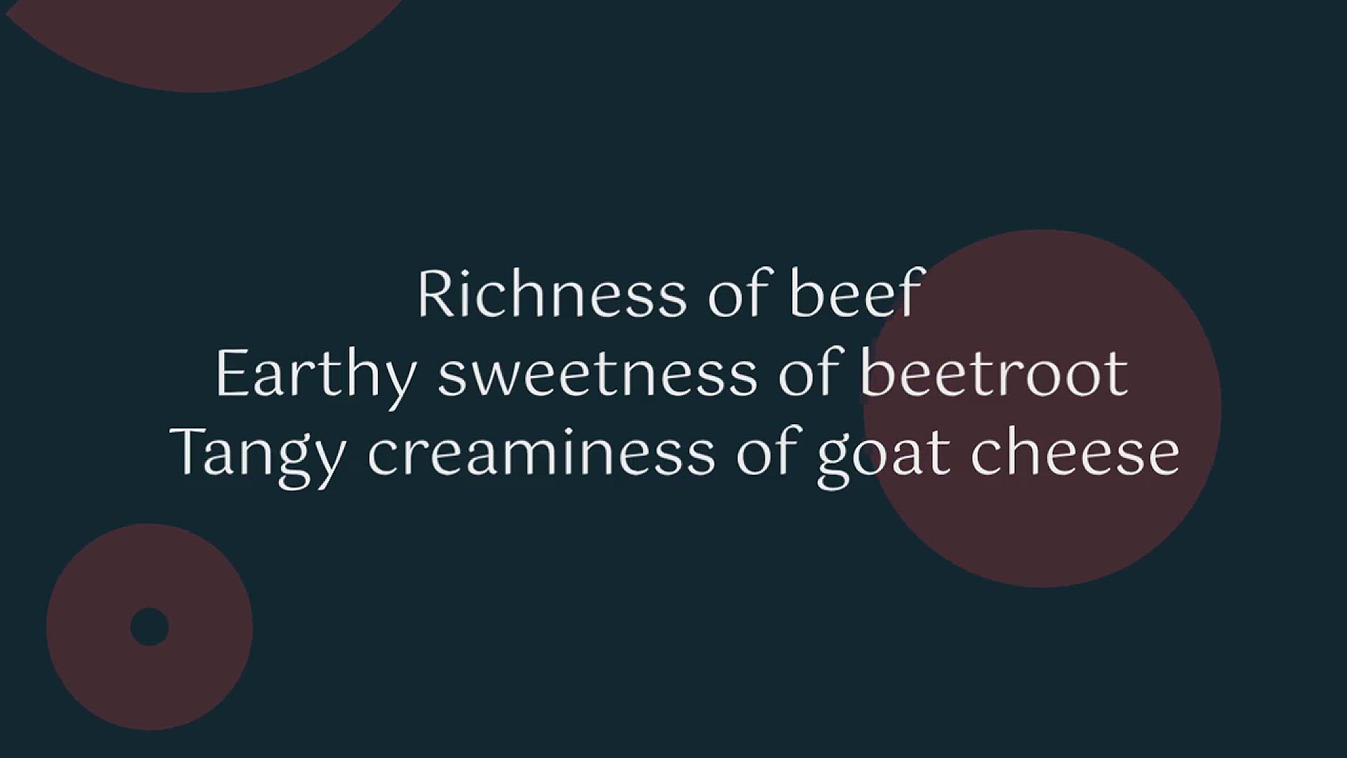 'Video thumbnail for Beef and Beetroot Salad with Goat Cheese'