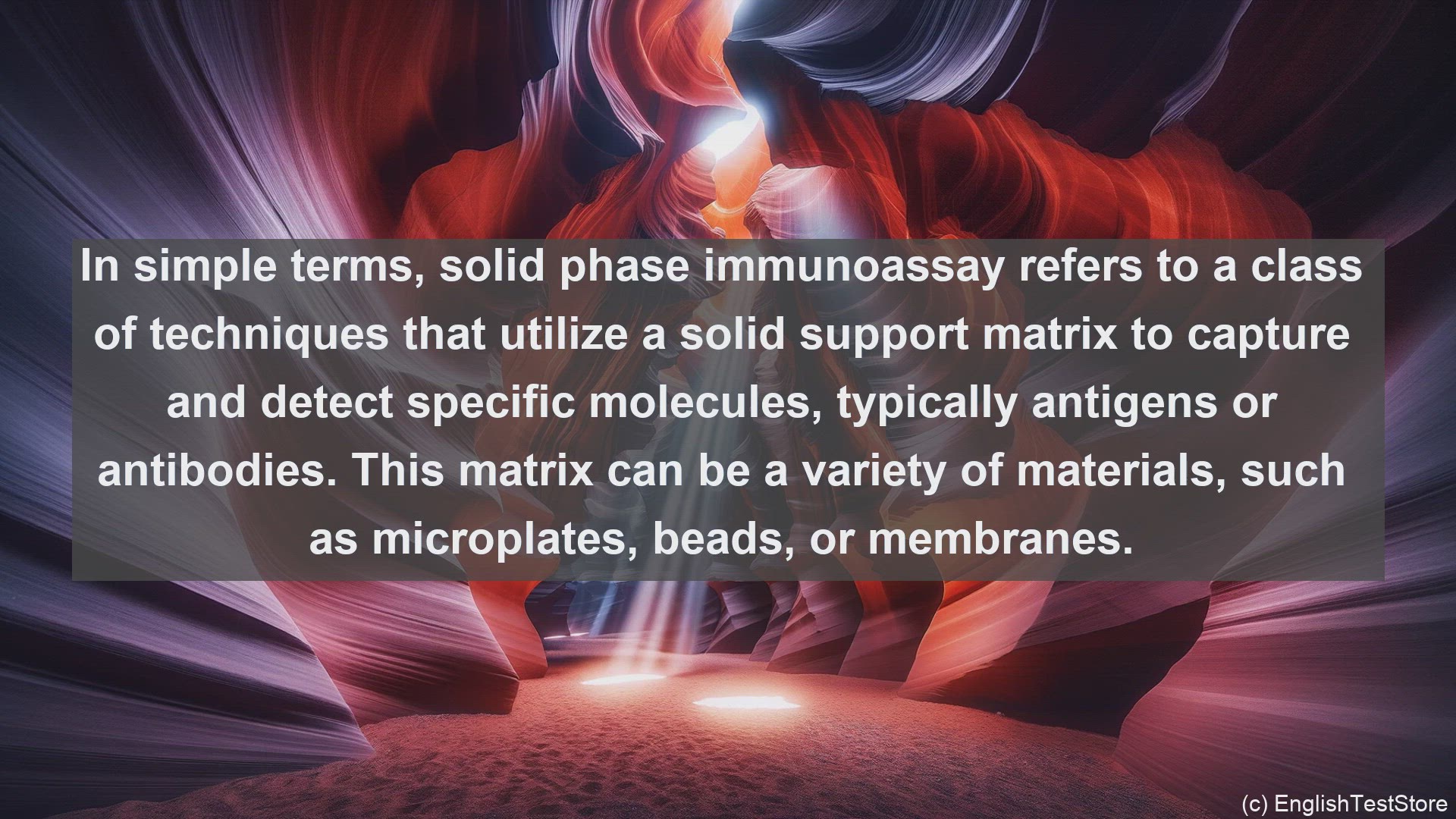'Video thumbnail for Solid phase immunoassay in science  definition and examples'