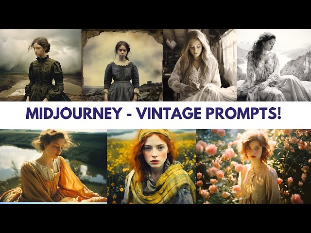 Video thumbnail for Unlocking Vintage Charm AI-Generated Photos from Midjourney Prompts!