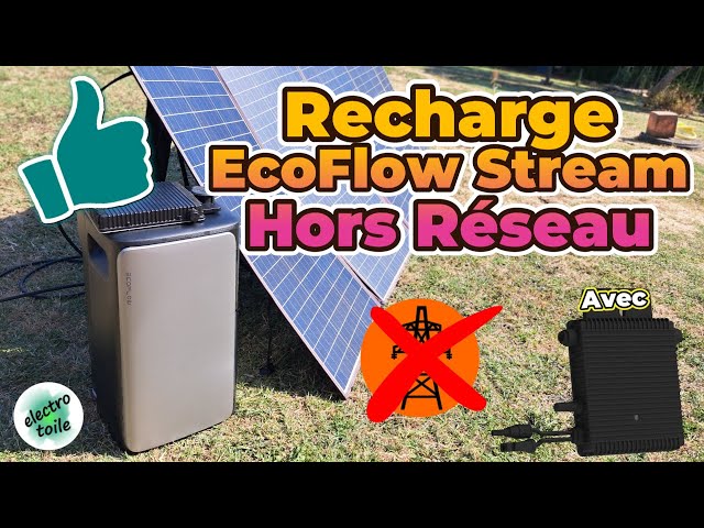 Video thumbnail for EcoFlow STREAM : Autonomie en Off Grid | Recharge hors réseau avec panneau solaire + micro-onduleur