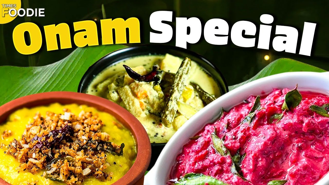 Video thumbnail for Onam Special Recipes | Avial, Beetroot Pachadi & Pumpkin Erissery | Traditional Kerala Sadya Dishes