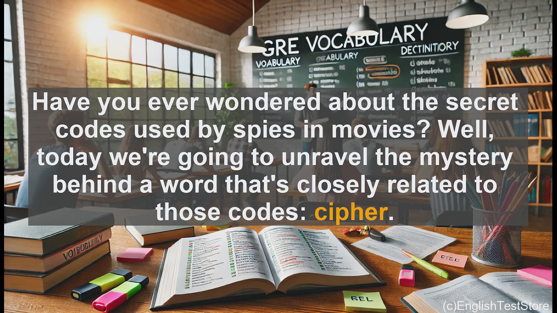 'Video thumbnail for GRE Vocabulary Lesson: Unraveling the Mystery of Ciphers'