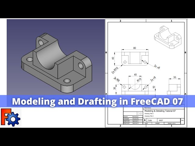 'Video thumbnail for Modeling and Drafting in FreeCAD 07 | FreeCAD Tutorial | FreeCAD Drawing | Mechnexus |'