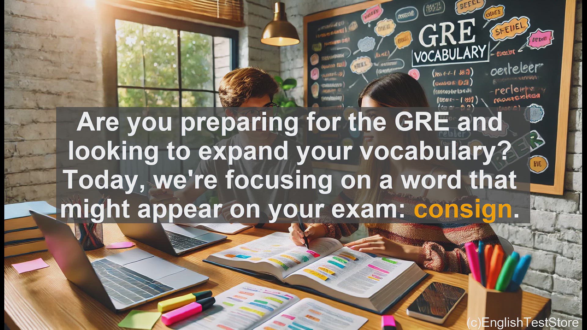 'Video thumbnail for GRE Vocabulary Lesson: Mastering the Versatile Verb - Consign'