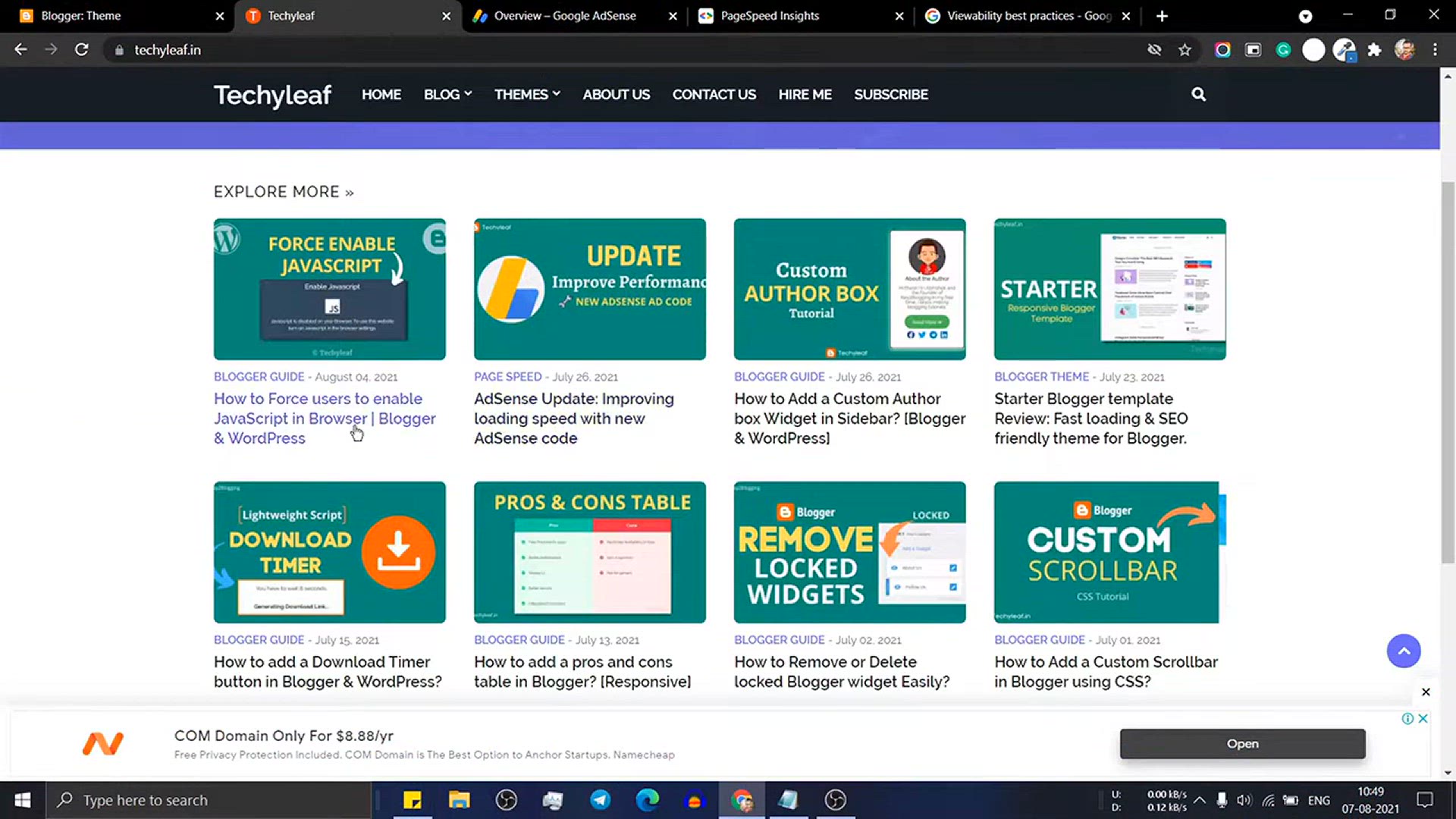 'Video thumbnail for How to Lazyload AdSense Ads in Blogger _ Page Speed Tutorial'