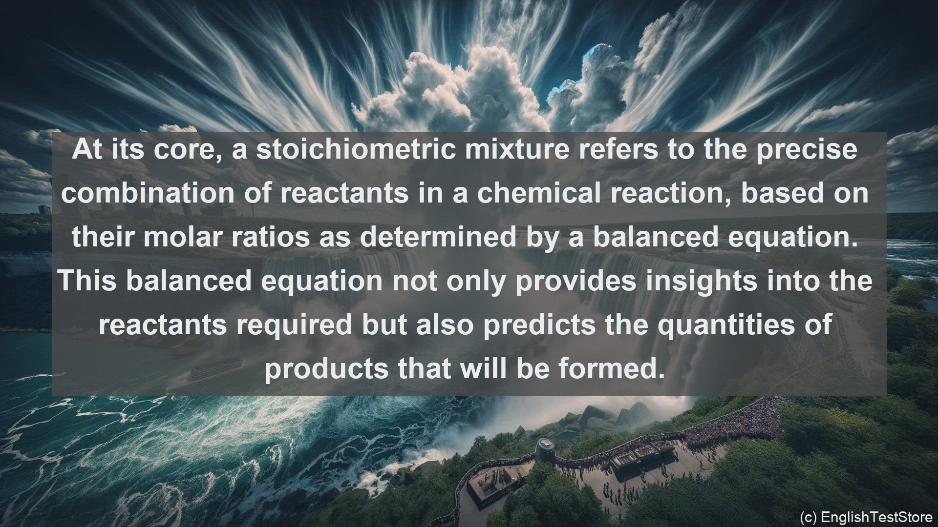 'Video thumbnail for Stoichiometric mixture in science  definition and examples'