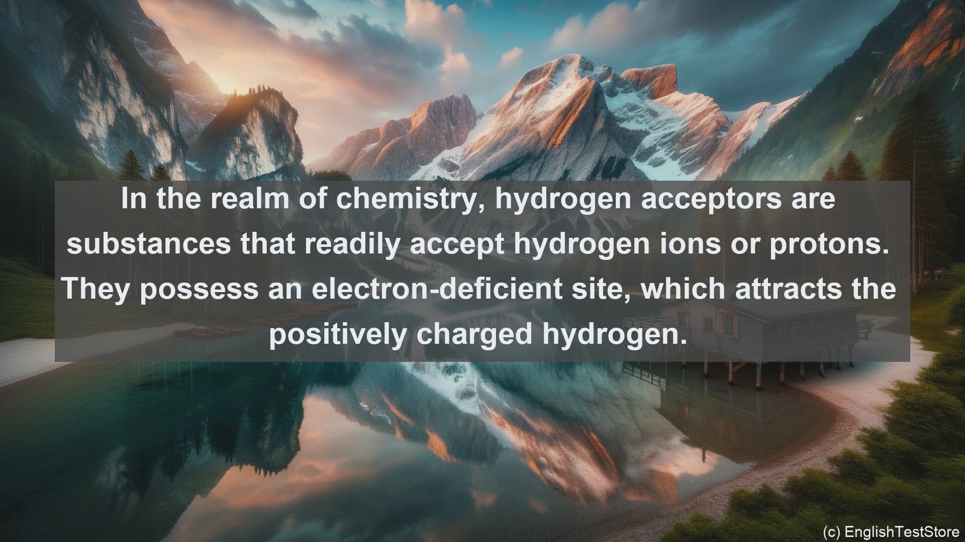 'Video thumbnail for Hydrogen acceptor in science  definition and examples'
