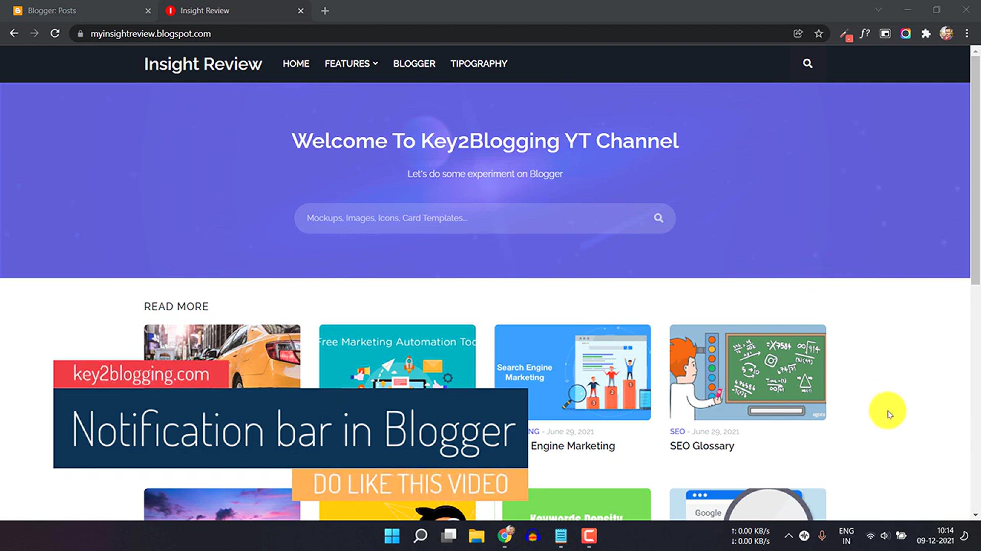 'Video thumbnail for How to Add a Stylish Floating Notification Bar in Blogger _ Notification widget using HTML & CSS'