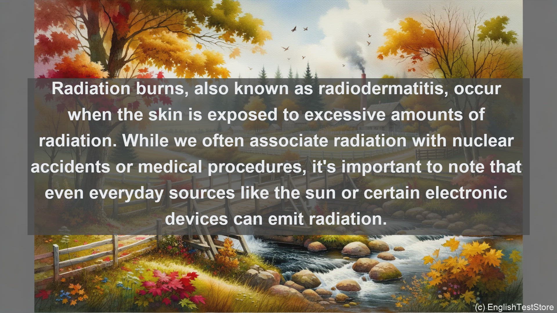 'Video thumbnail for Radiation burns in science  definition and examples'