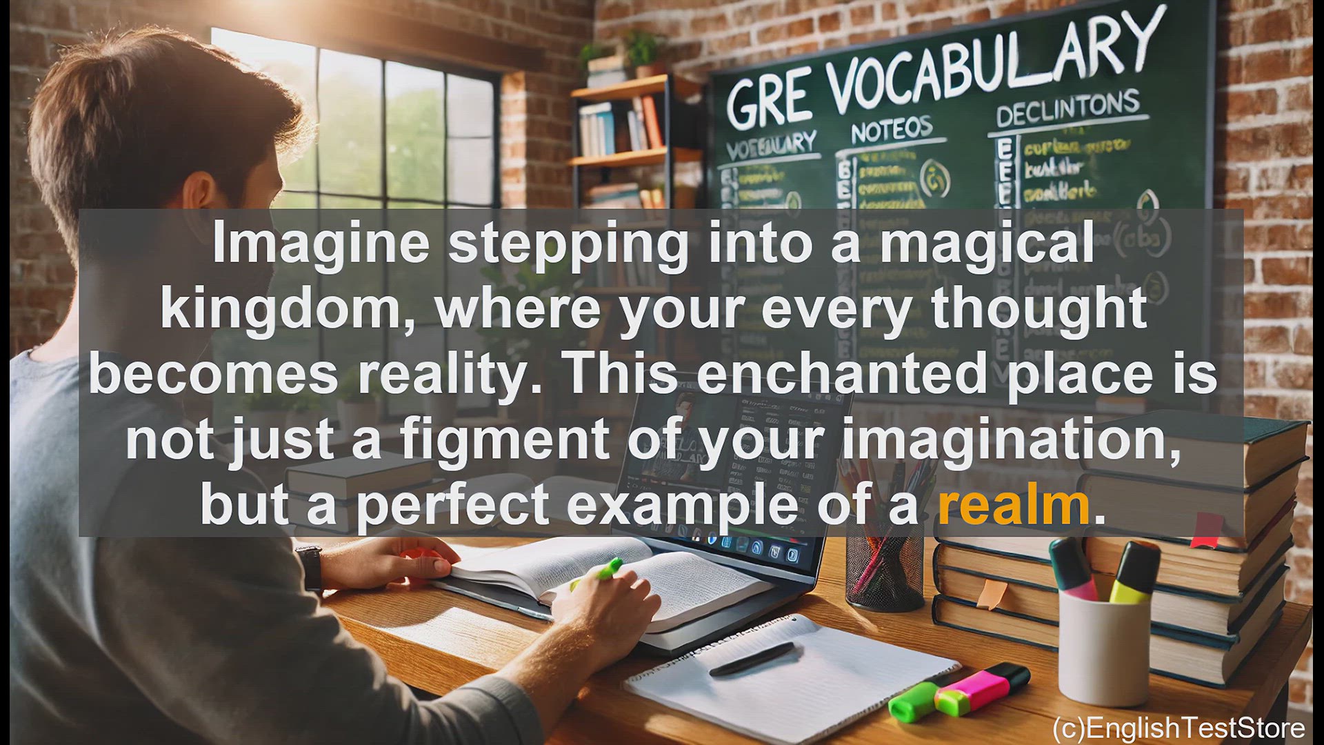 'Video thumbnail for GRE Vocabulary Lesson: Exploring the Realm of Vocabulary - Understanding the Word 'Realm''