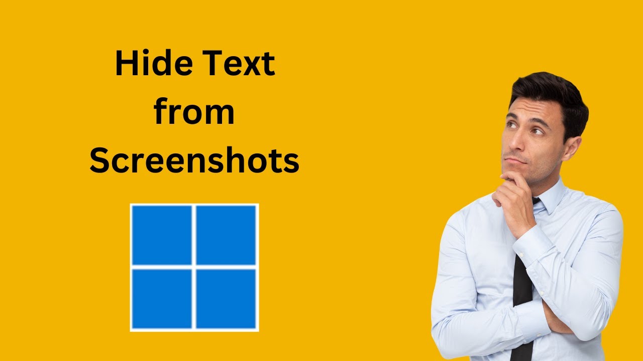 'Video thumbnail for How to Hide Text from Screenshots on Windows 11 Snipping Tool | GearUpWindows'