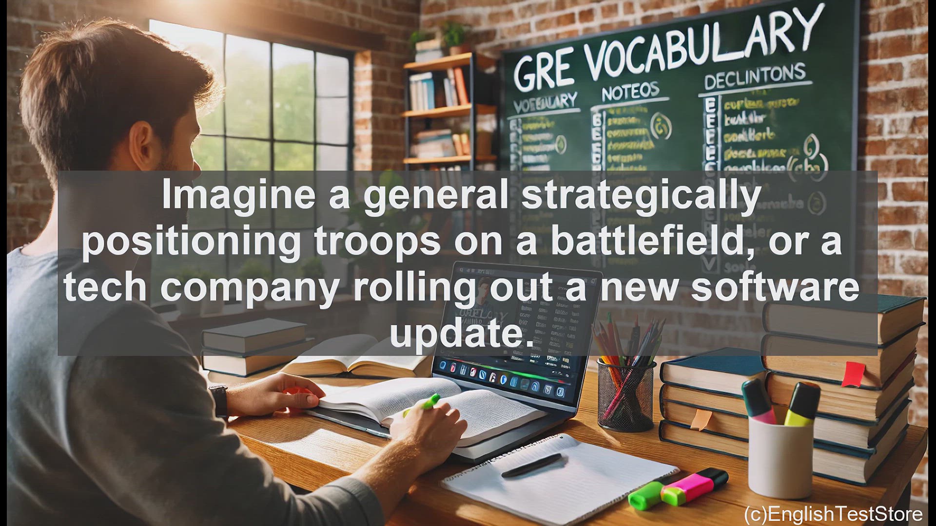 'Video thumbnail for GRE Vocabulary Lesson: Deploying Resources - Positioning for Success'