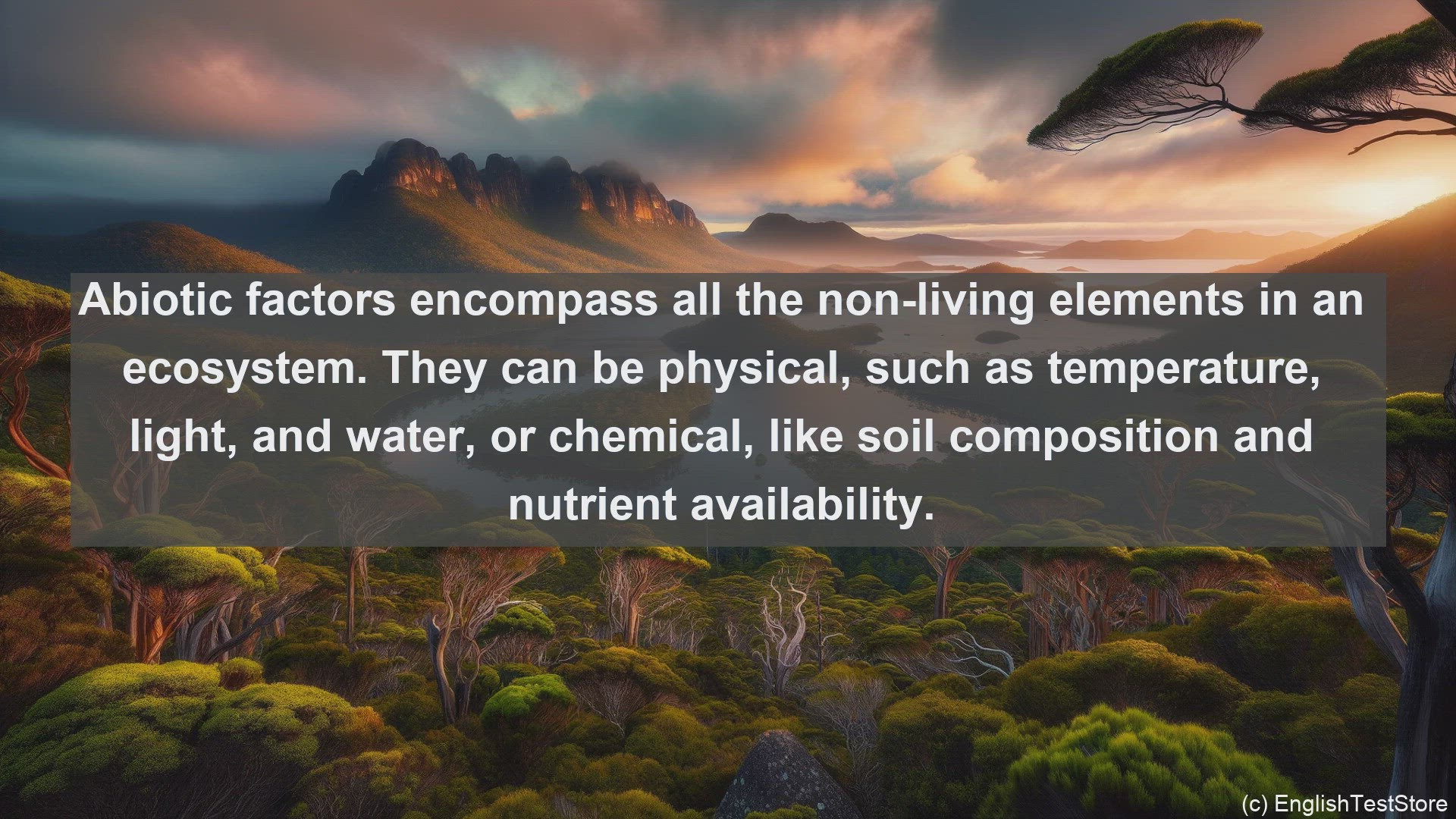 'Video thumbnail for Abiotic factor in science  definition and examples'