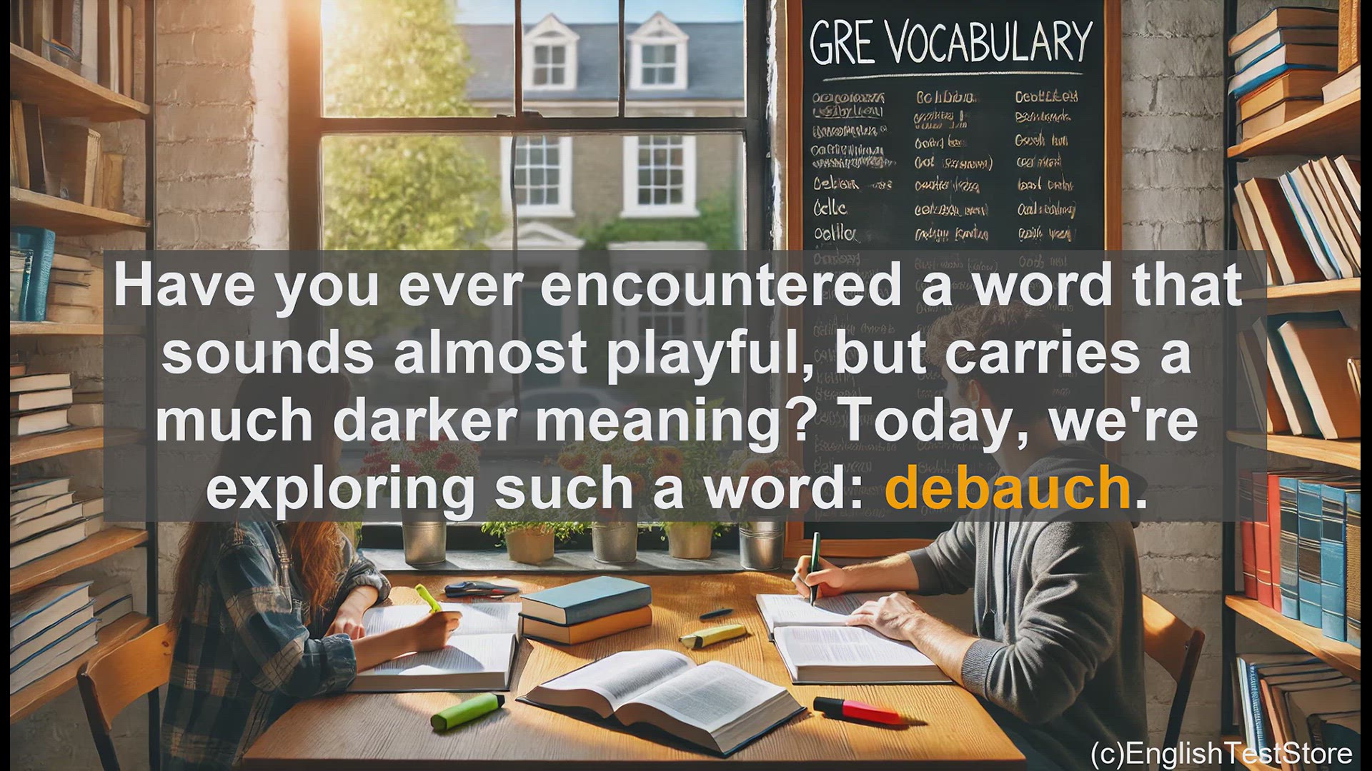 'Video thumbnail for GRE Vocabulary Lesson: Exploring the Darker Side of Debauch'
