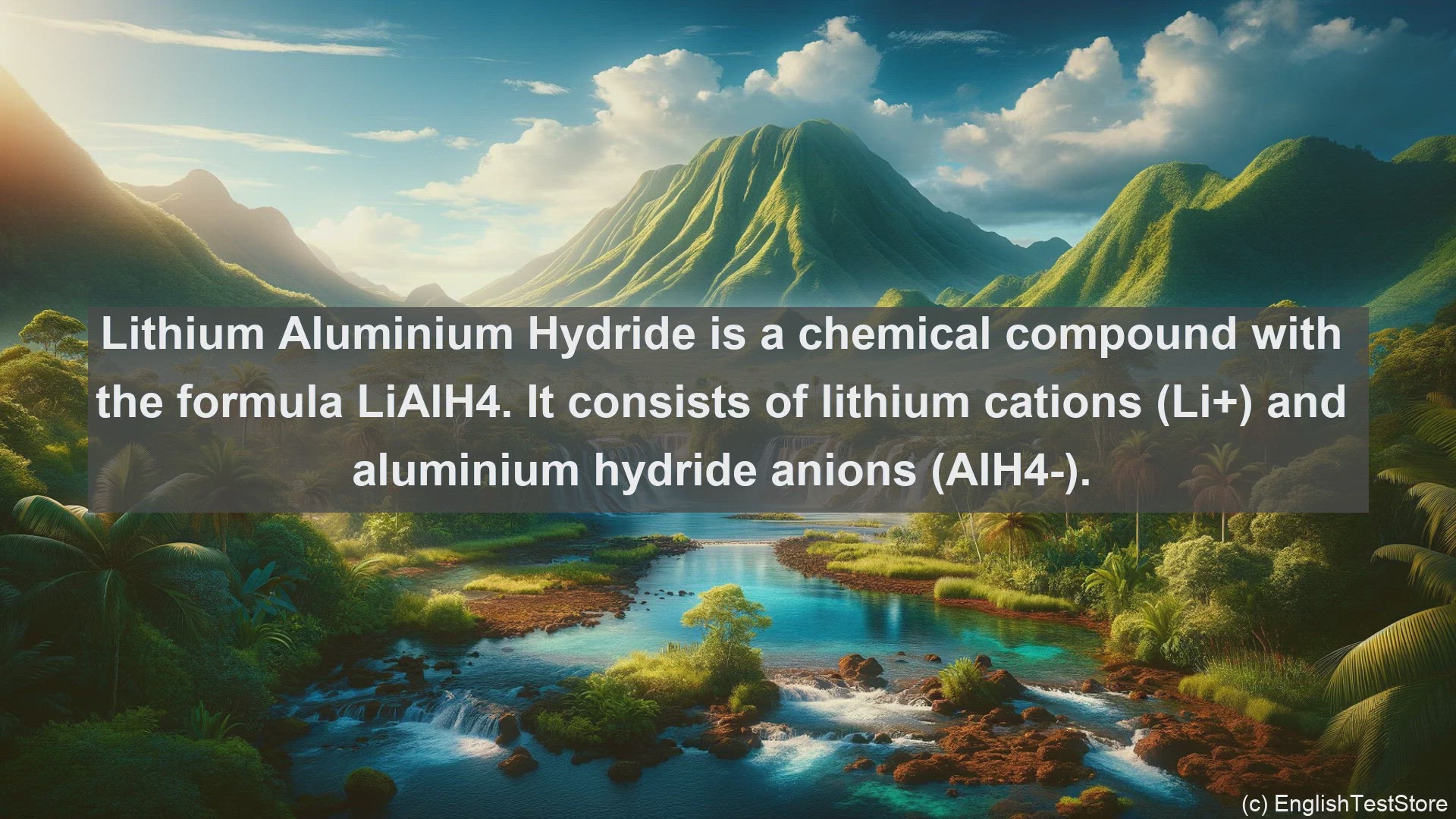 'Video thumbnail for Lithium aluminium hydride in science  definition and examples'