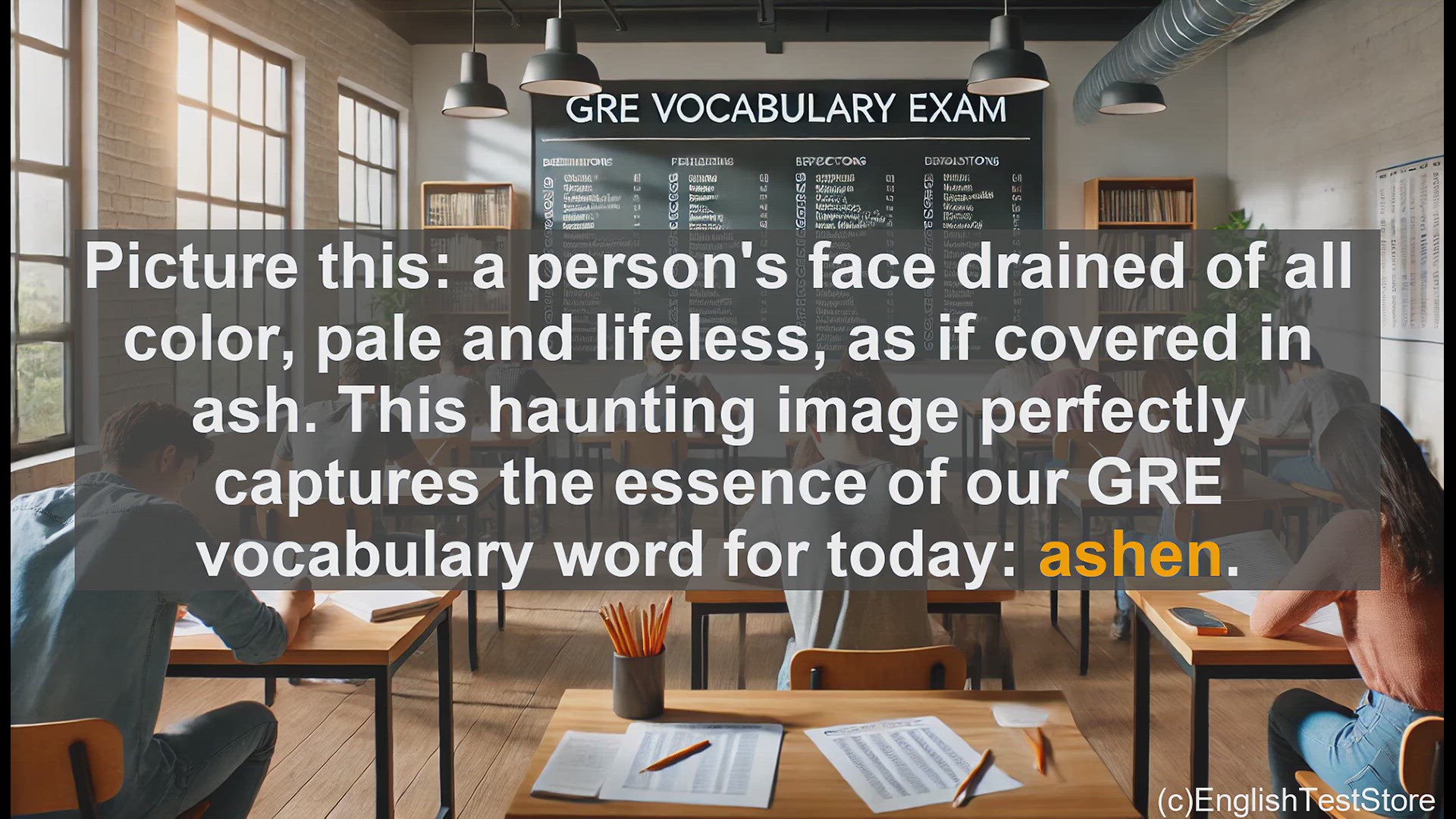 'Video thumbnail for GRE Vocabulary Lesson: Mastering the Vocabulary Word 'Ashen''