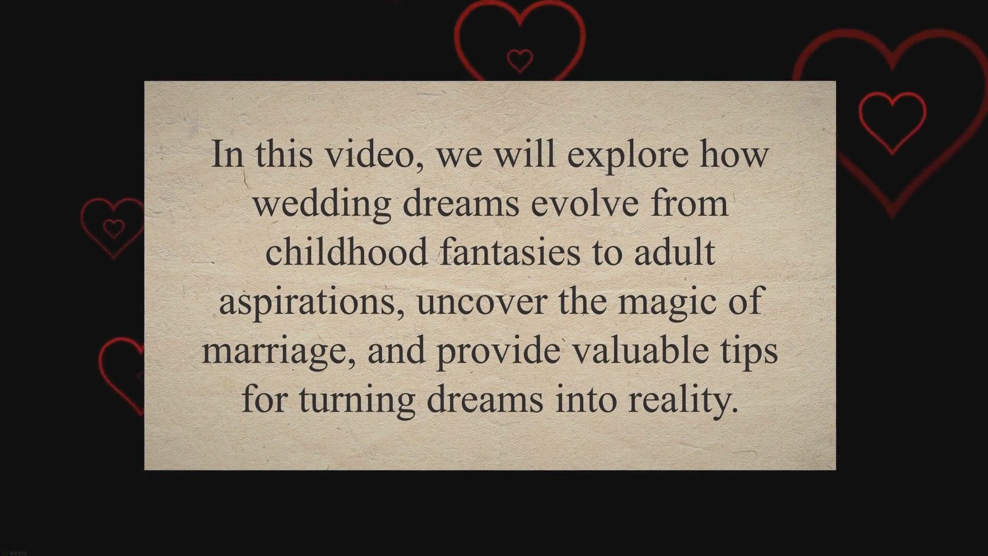 Video thumbnail for From Fantasies to Forever: Unveiling the Power of Wedding Dreams and Navigating the Journey to Marriage