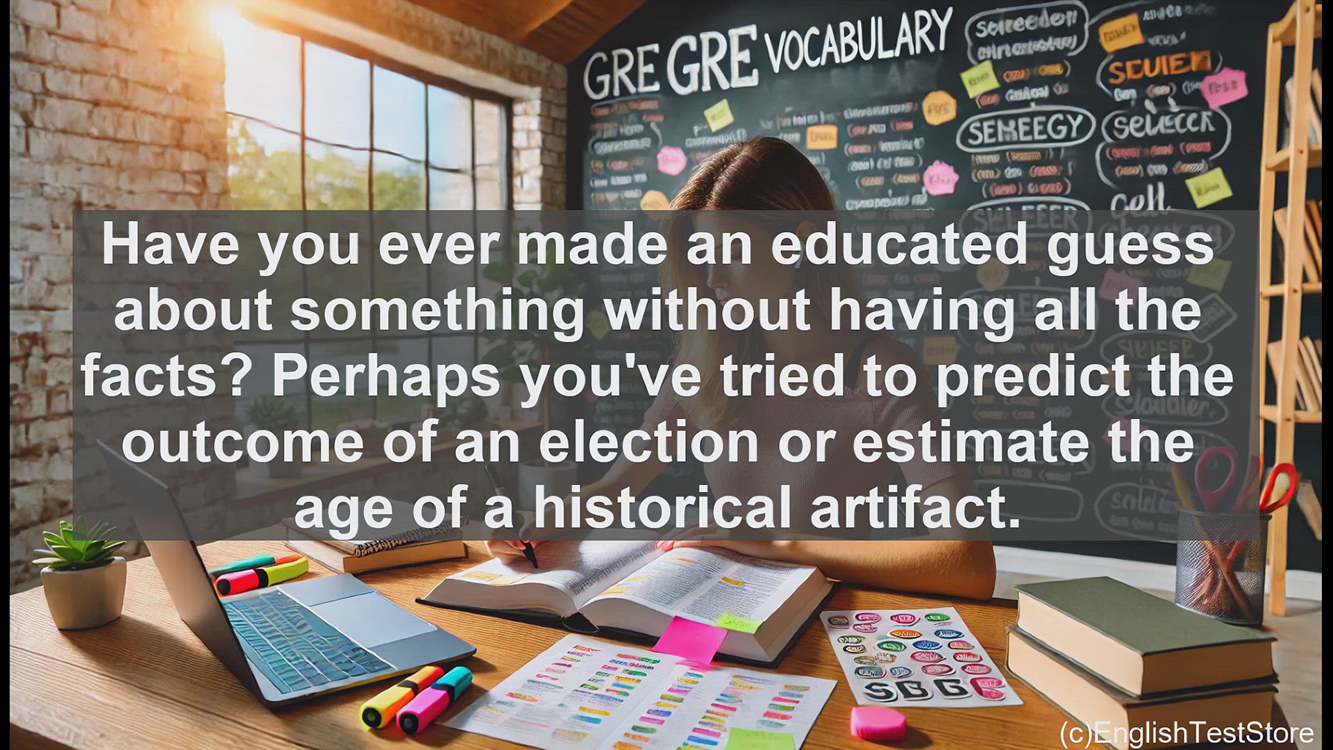 'Video thumbnail for GRE Vocabulary Lesson: Exploring the Concept of Conjecture - Making Educated Guesses'