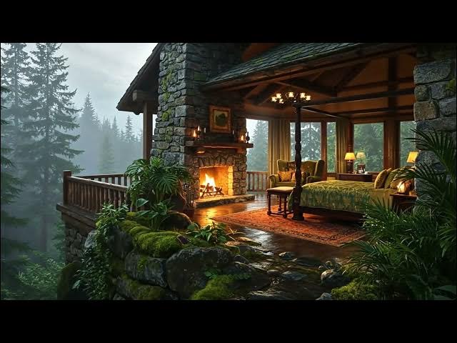 Video thumbnail for Snowstorm Serenity Remote Forest Cabin, Warm Fireplace, Relax Your Body and Mind for Peaceful Sleep