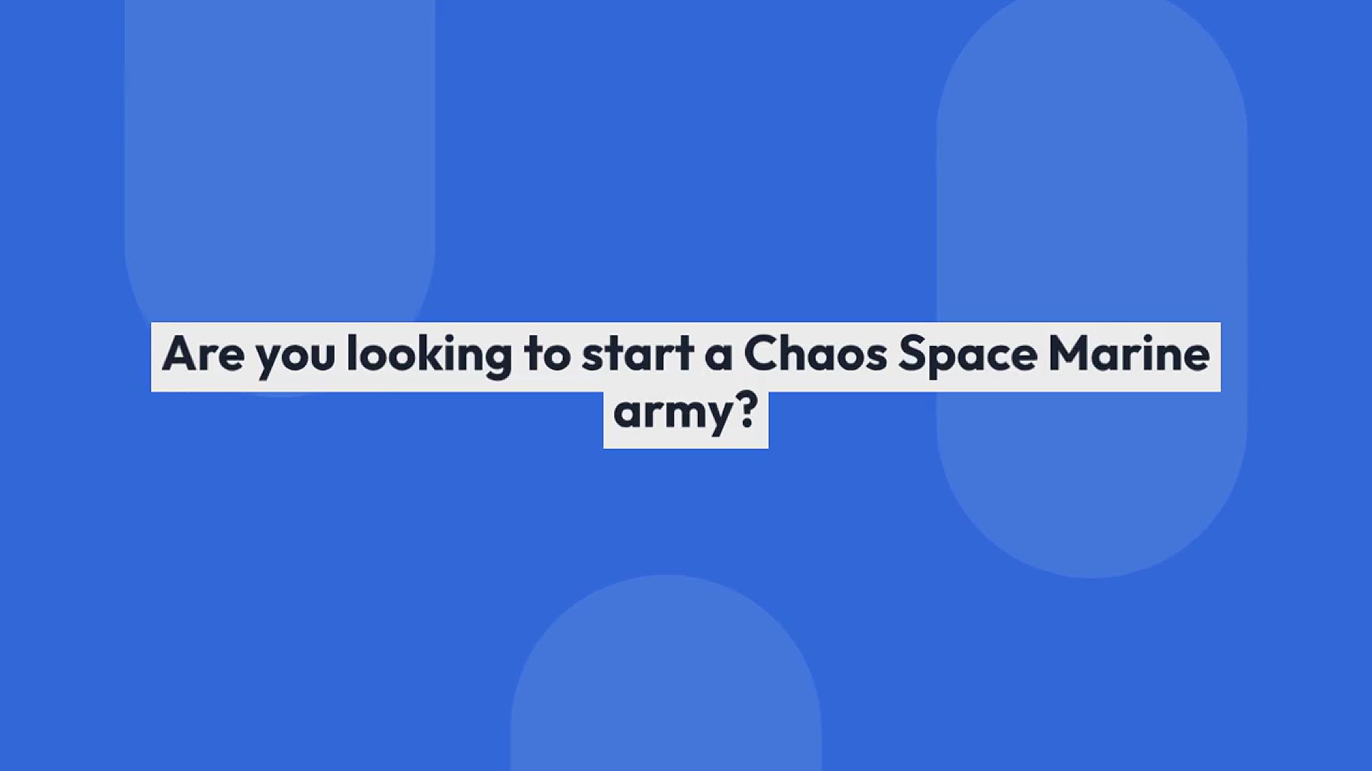 Video thumbnail for Best Warhammer 40k Chaos Starter Set: 6 Essential Sets and Units for New Chaos Players