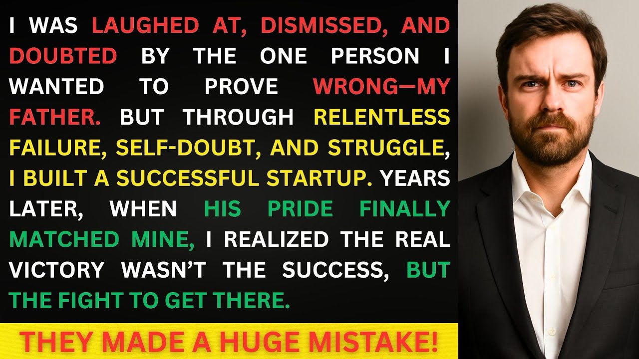 Video thumbnail for My Father Laughed At My Startup Dreams; Ten Years Later, He Cried Reading The Headlines About Me..