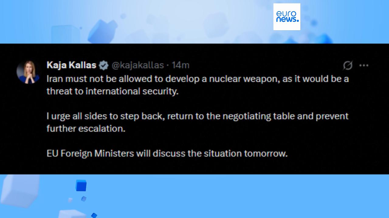 'Video thumbnail for Europe’s leaders call for talks, but Iran says diplomacy’s been blown away'