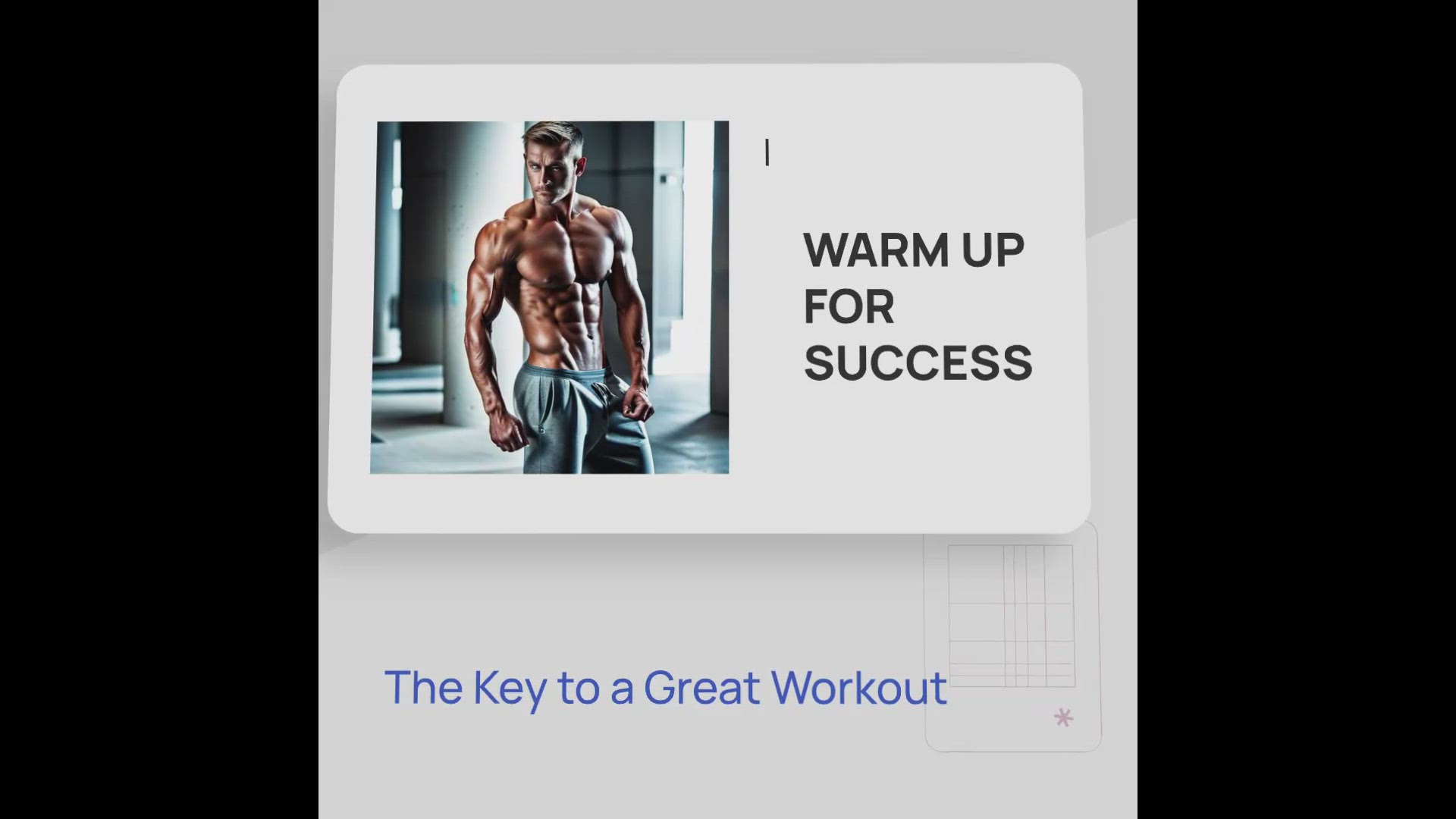 'Video thumbnail for Warm up before work out'