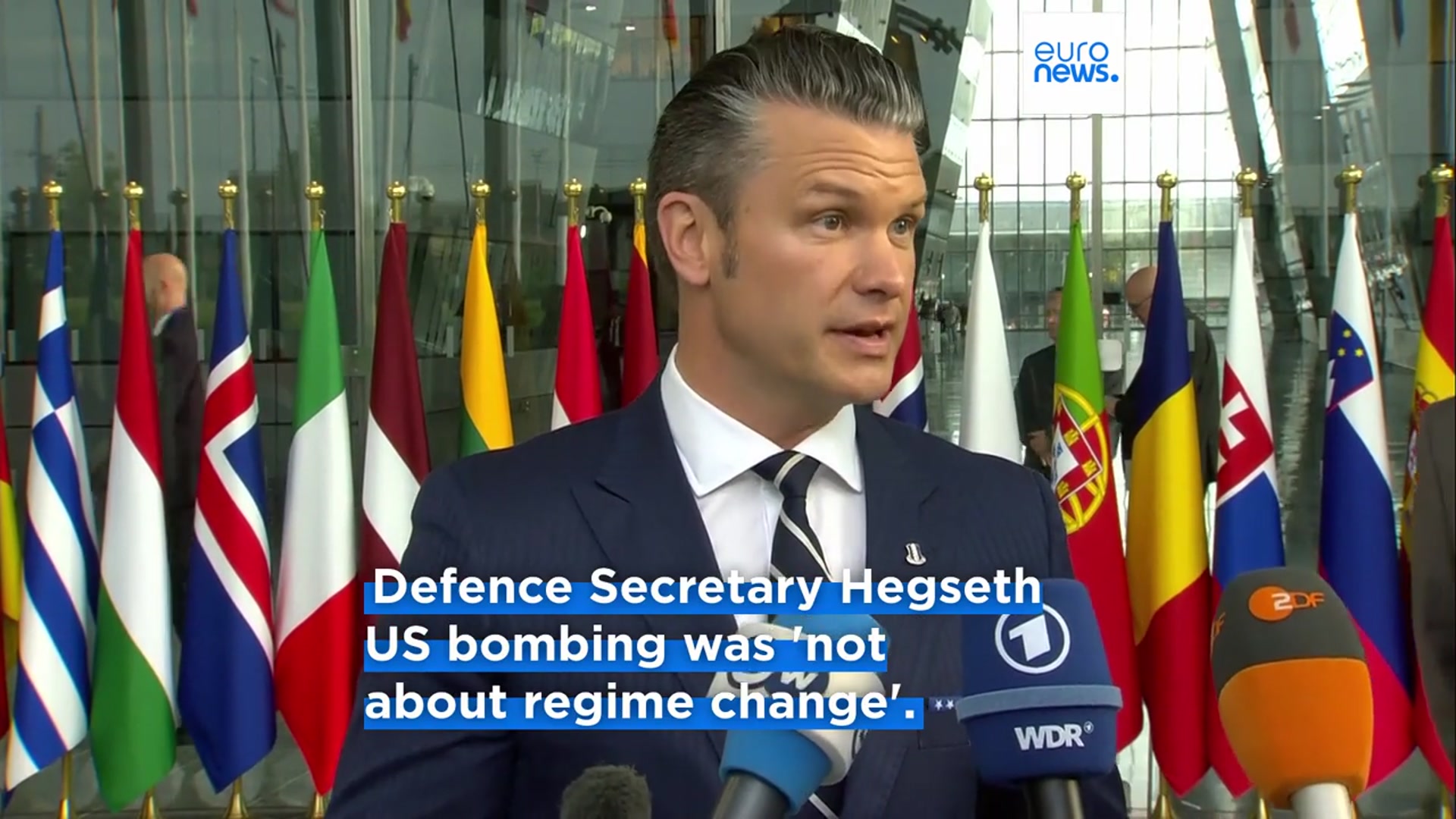 'Video thumbnail for Trump hints at regime change in Iran after surprise attack on nuclear sites'