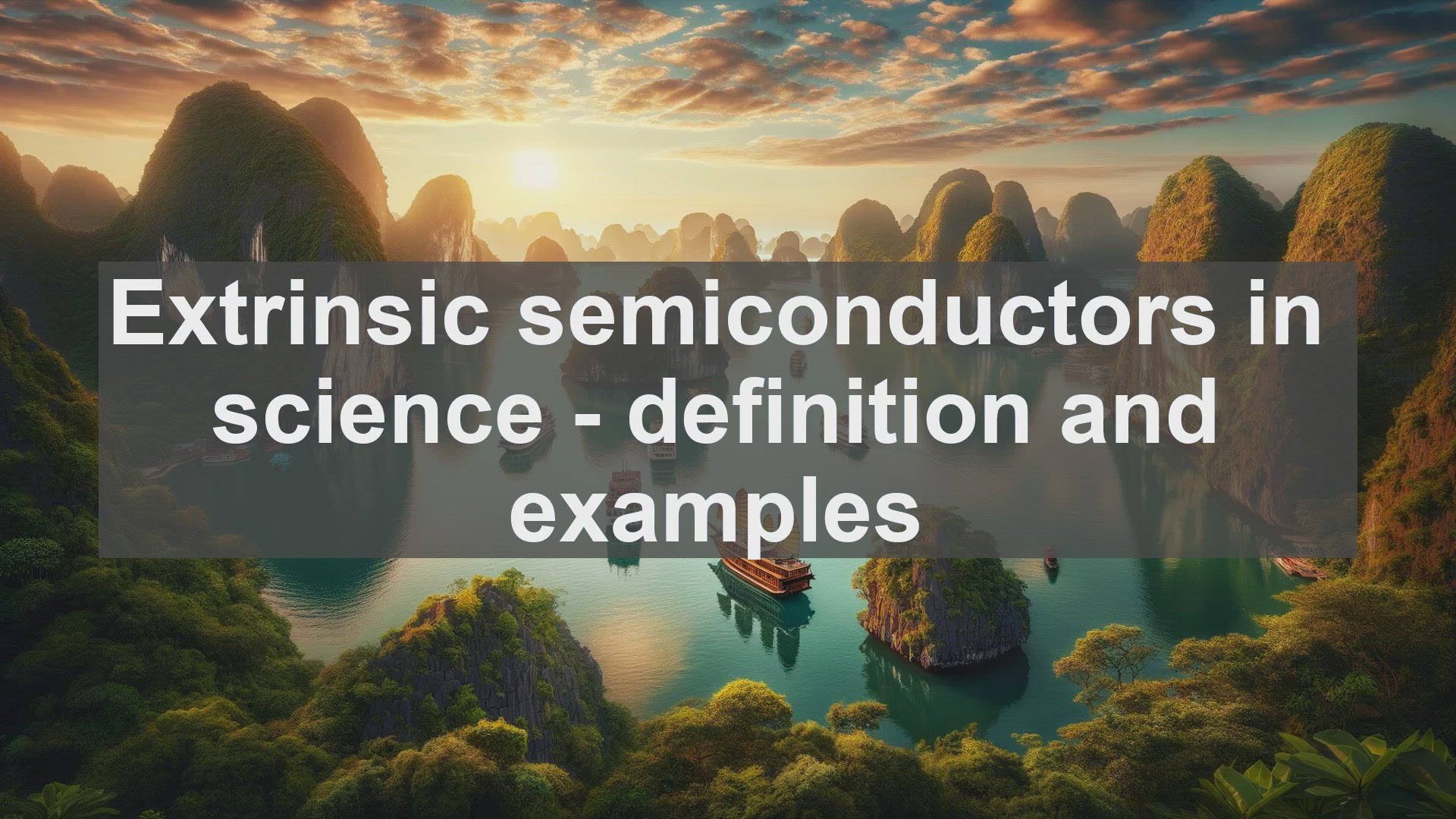 'Video thumbnail for Extrinsic semiconductors in science  definition and examples'
